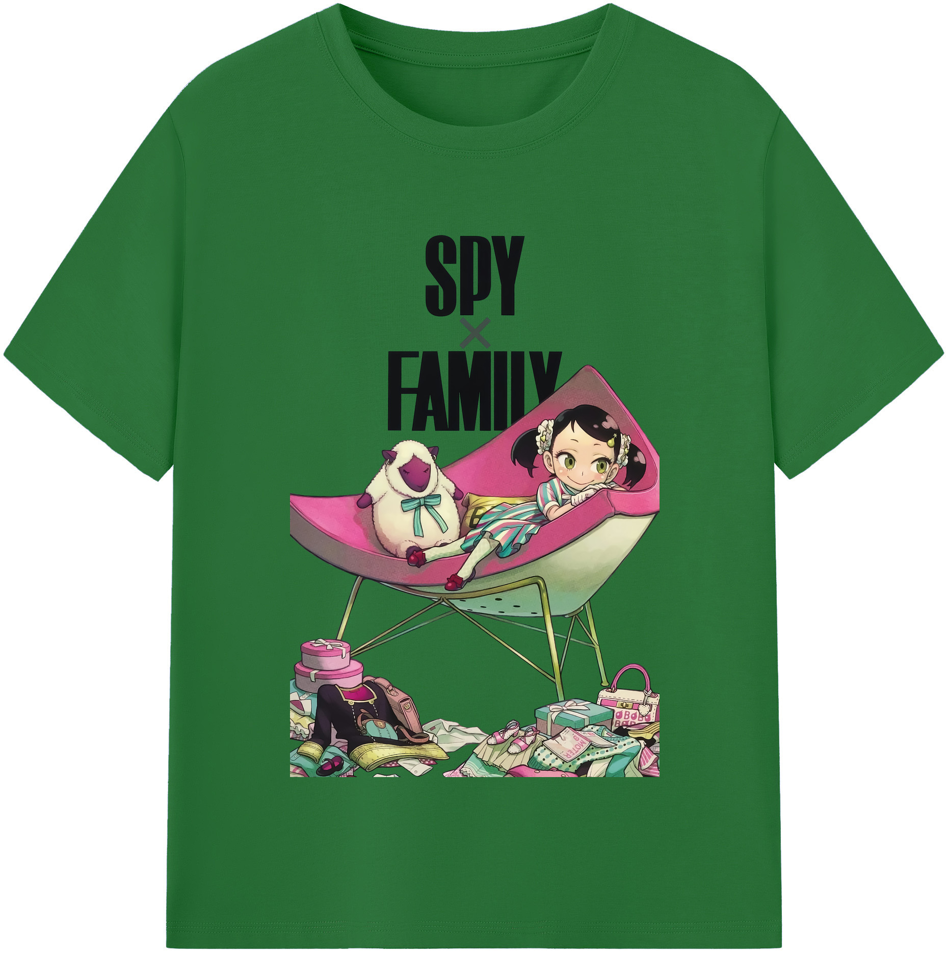 （画像用） SPY×FAMILY间谍家家酒 綿100％半袖Tシャツ（フロントプリント）