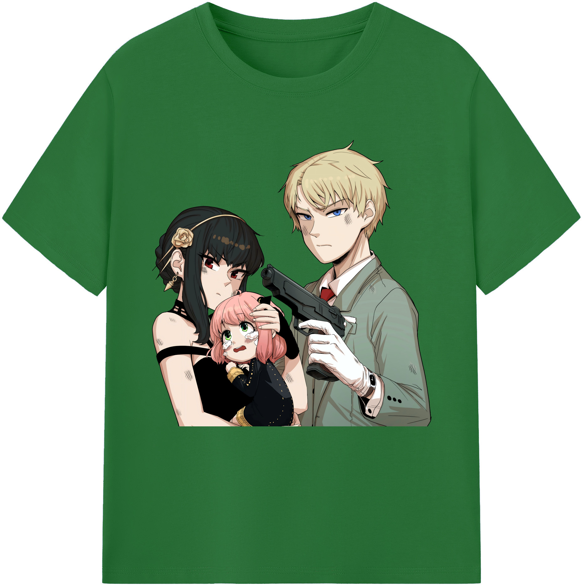 （画像用） SPY×FAMILY间谍家家酒 綿100％半袖Tシャツ（フロントプリント）