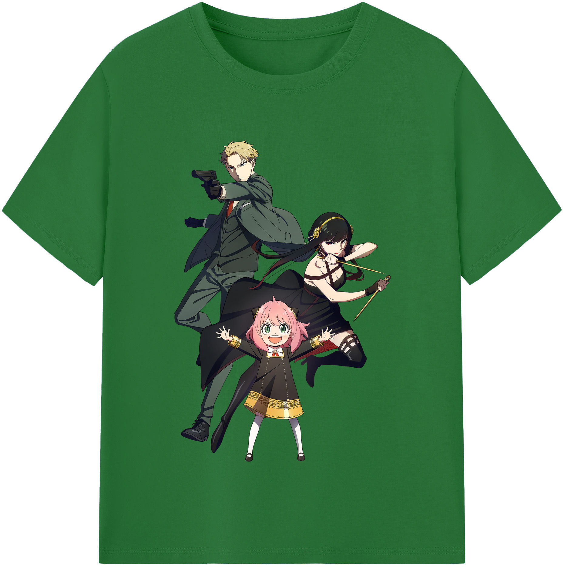 （画像用） SPY×FAMILY间谍家家酒 綿100％半袖Tシャツ（フロントプリント）