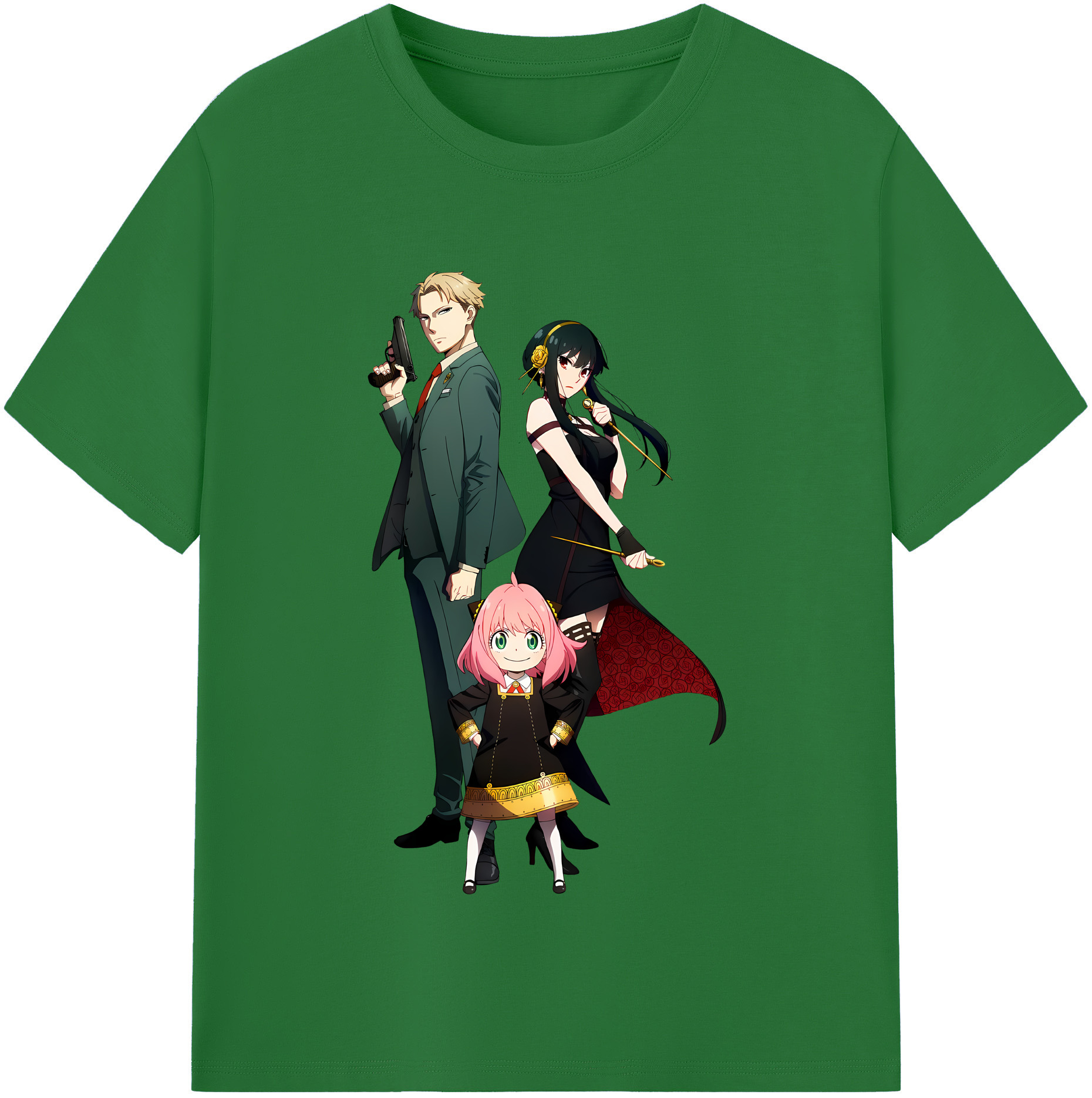 （画像用） SPY×FAMILY间谍家家酒 綿100％半袖Tシャツ（フロントプリント）