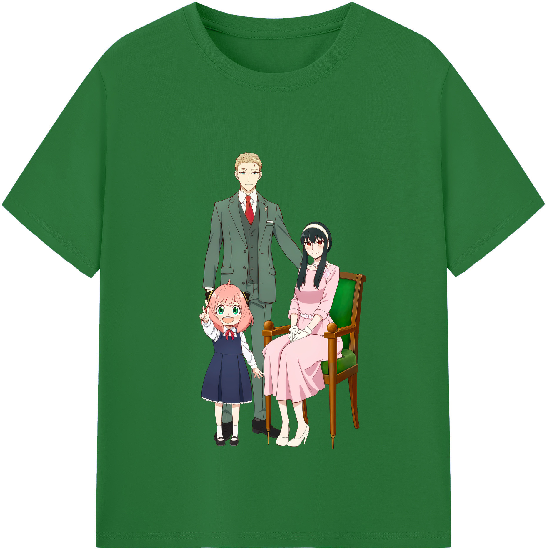 （画像用） SPY×FAMILY间谍家家酒 綿100％半袖Tシャツ（フロントプリント）