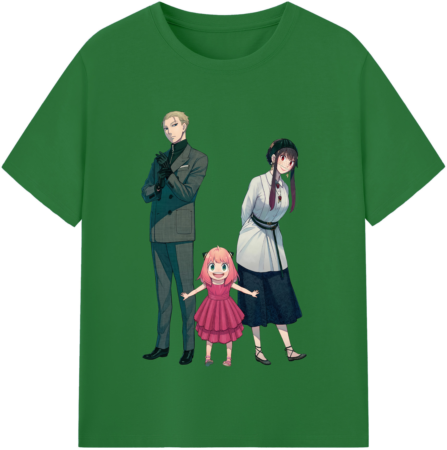 （画像用） SPY×FAMILY间谍家家酒 綿100％半袖Tシャツ（フロントプリント）