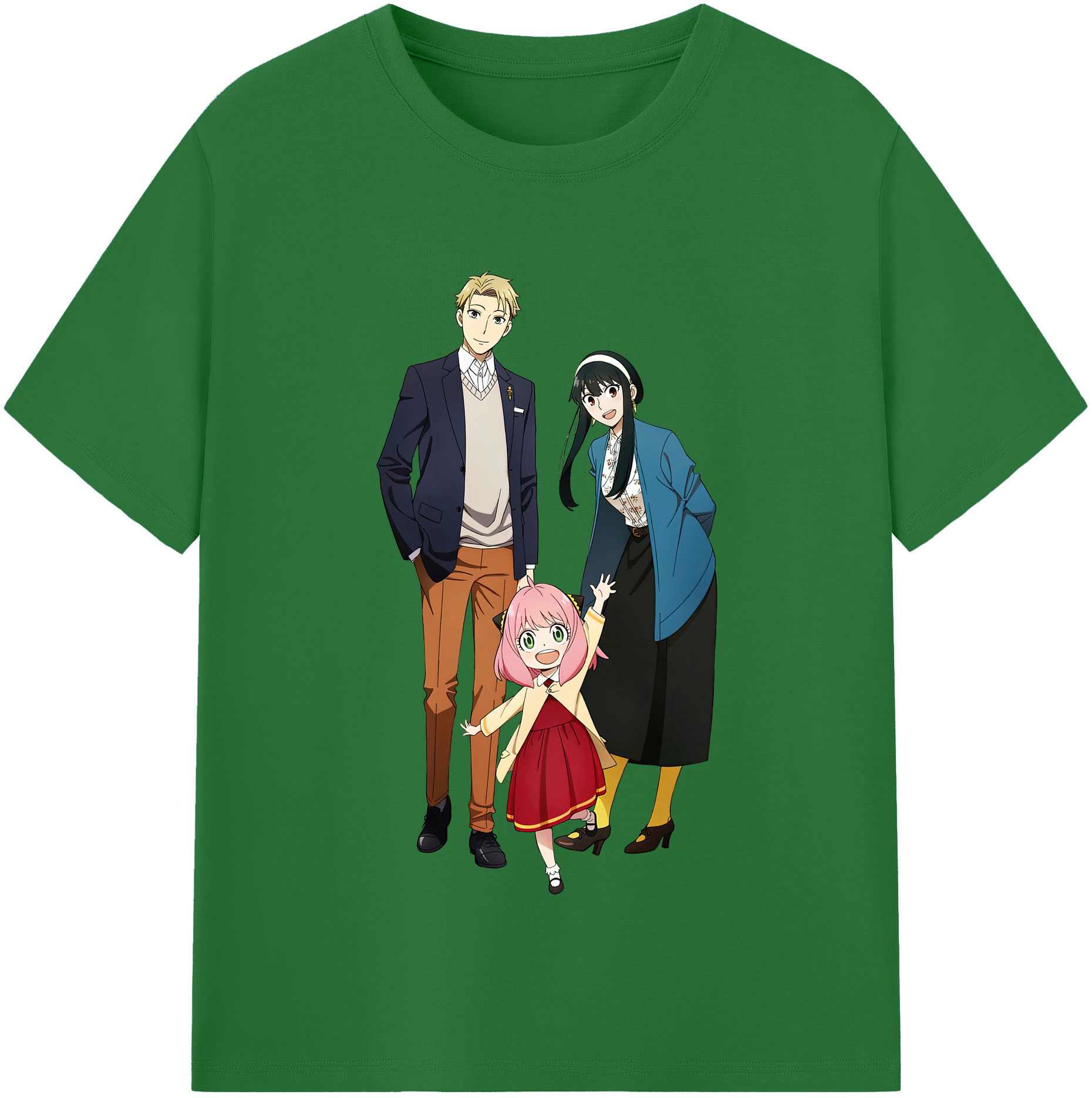 （画像用） SPY×FAMILY间谍家家酒 綿100％半袖Tシャツ（フロントプリント）