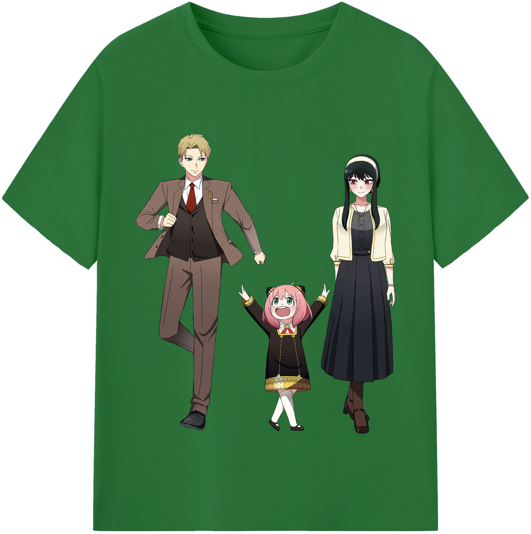 （画像用） SPY×FAMILY间谍家家酒 綿100％半袖Tシャツ（フロントプリント）