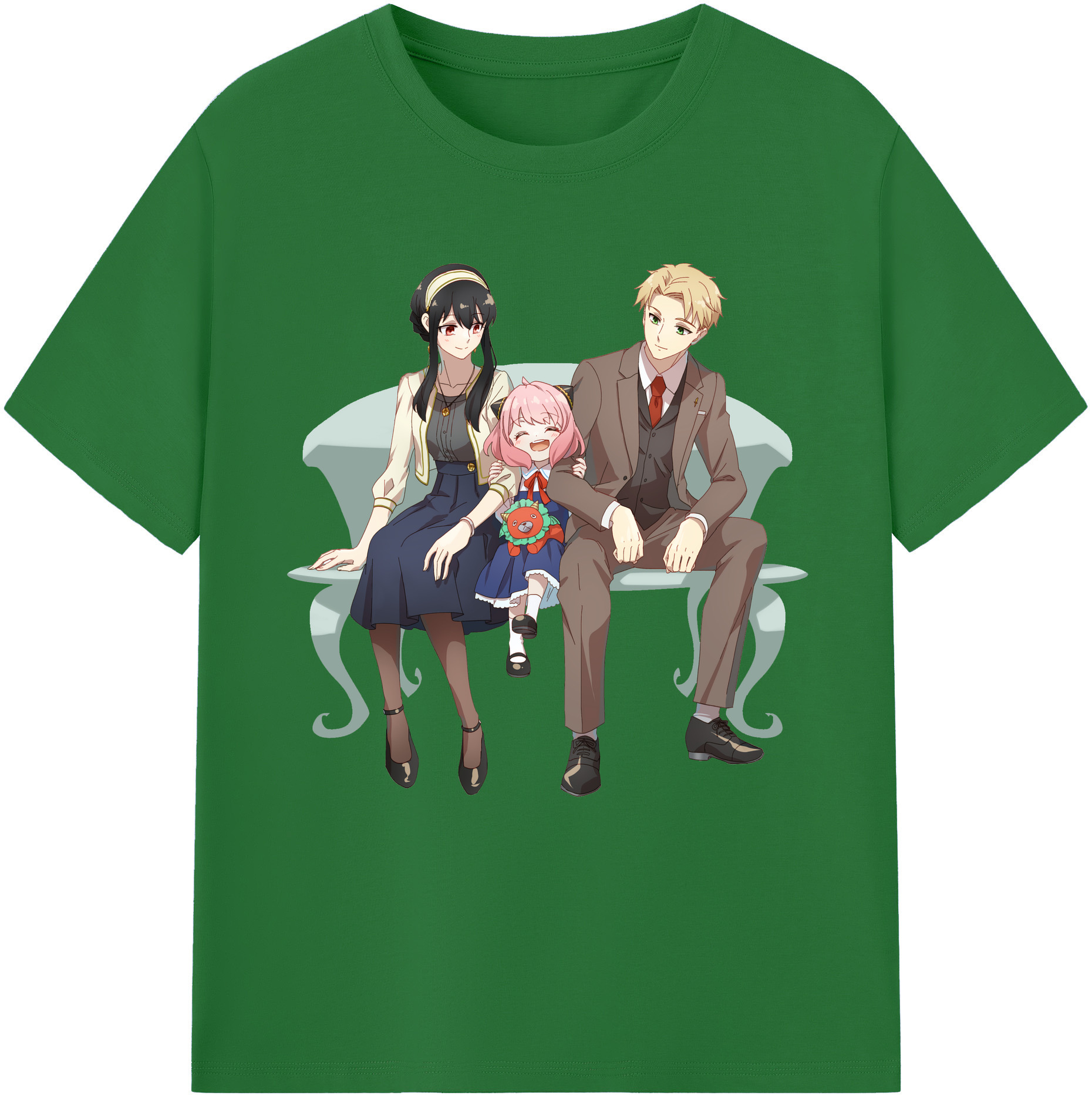 （画像用） SPY×FAMILY间谍家家酒 綿100％半袖Tシャツ（フロントプリント）
