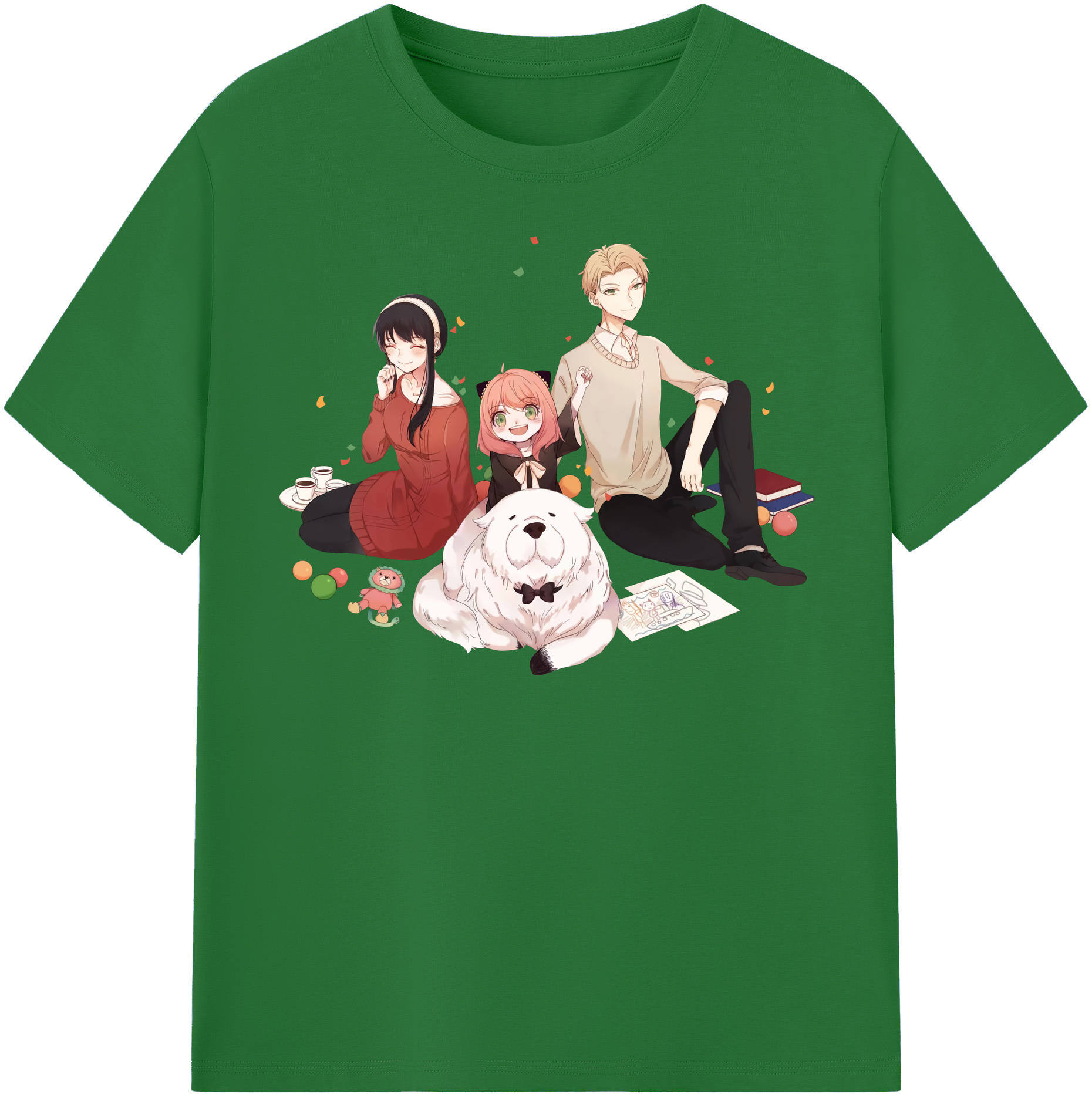（画像用） SPY×FAMILY间谍家家酒 綿100％半袖Tシャツ（フロントプリント）