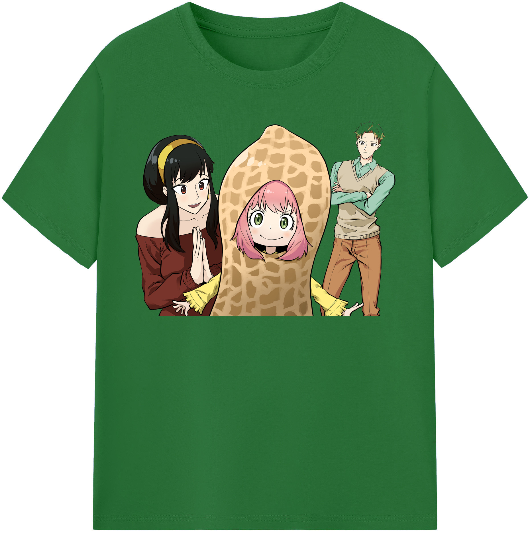 （画像用） SPY×FAMILY间谍家家酒 綿100％半袖Tシャツ（フロントプリント）