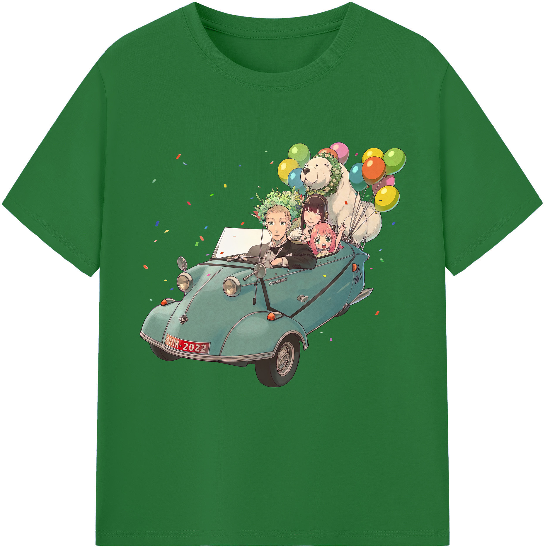 （画像用） SPY×FAMILY间谍家家酒 綿100％半袖Tシャツ（フロントプリント）