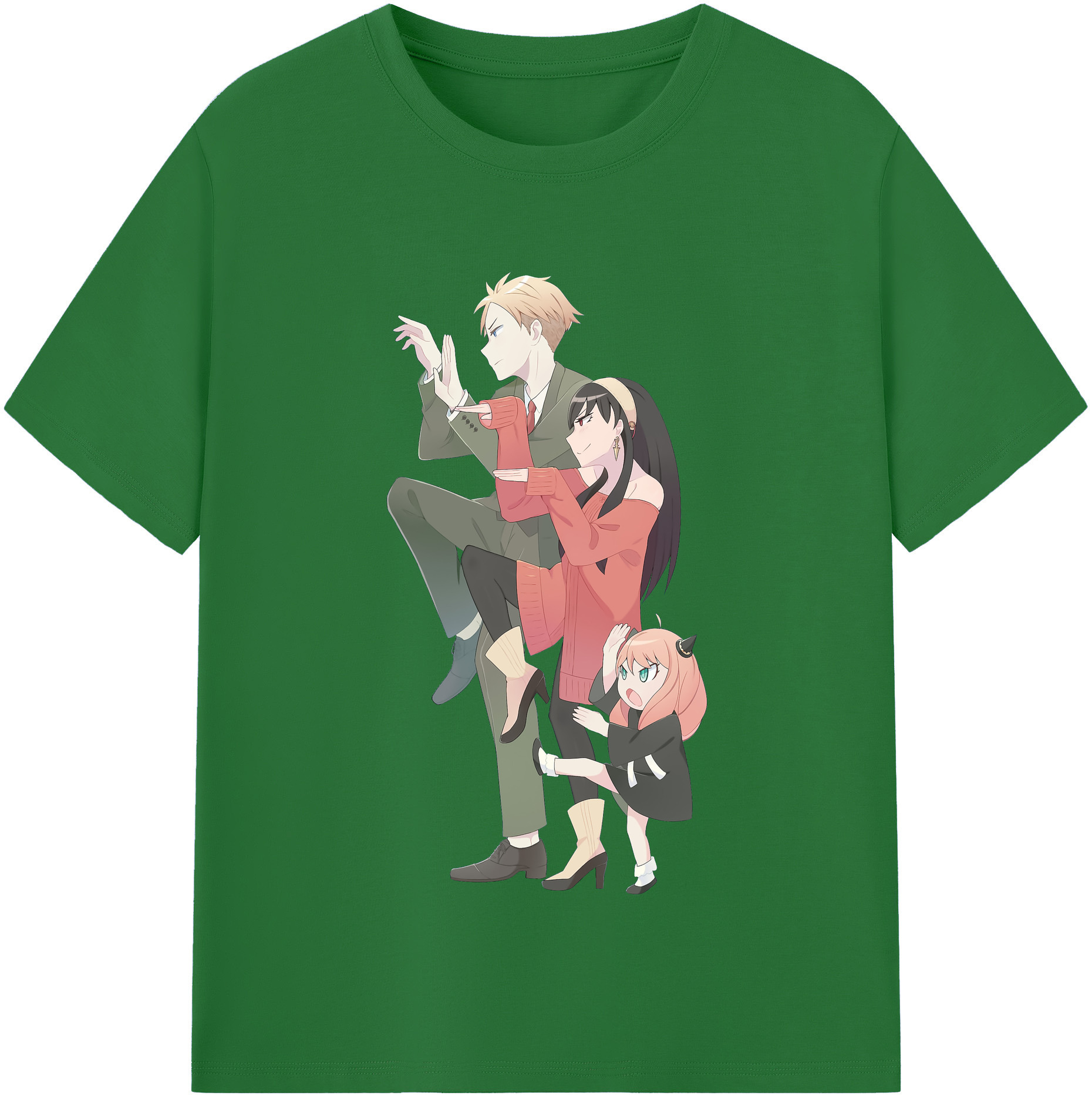 （画像用） SPY×FAMILY间谍家家酒 綿100％半袖Tシャツ（フロントプリント）