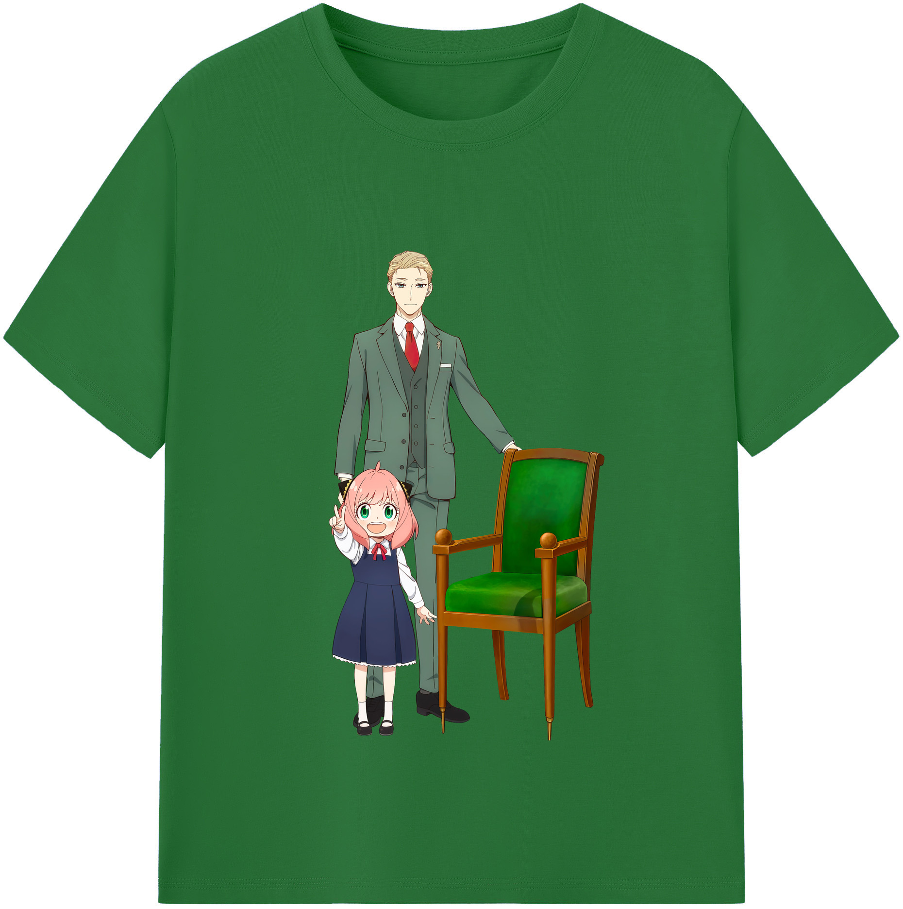 （画像用） SPY×FAMILY间谍家家酒 綿100％半袖Tシャツ（フロントプリント）