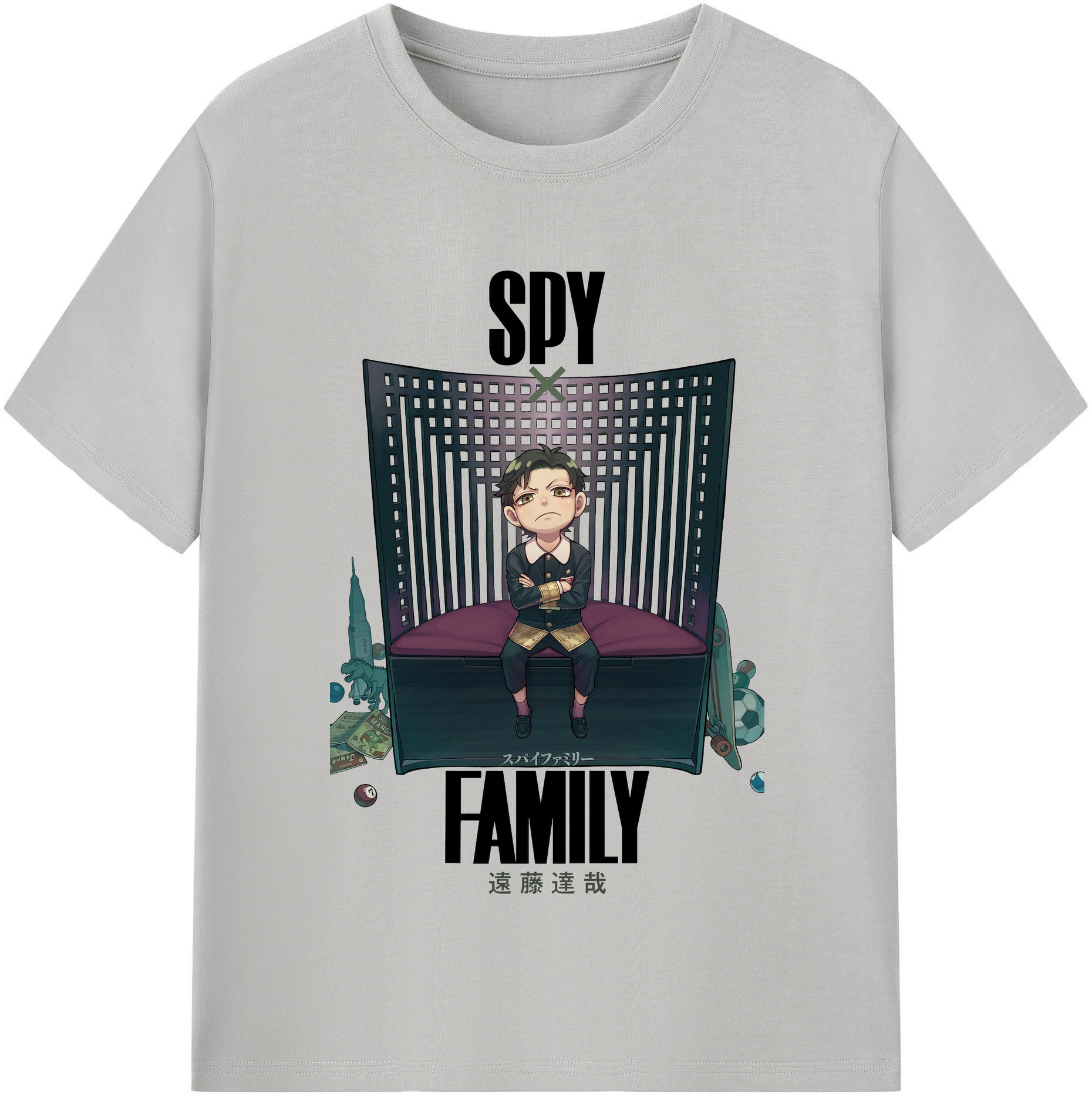 （画像用） SPY×FAMILY间谍家家酒 綿100％半袖Tシャツ（フロントプリント）