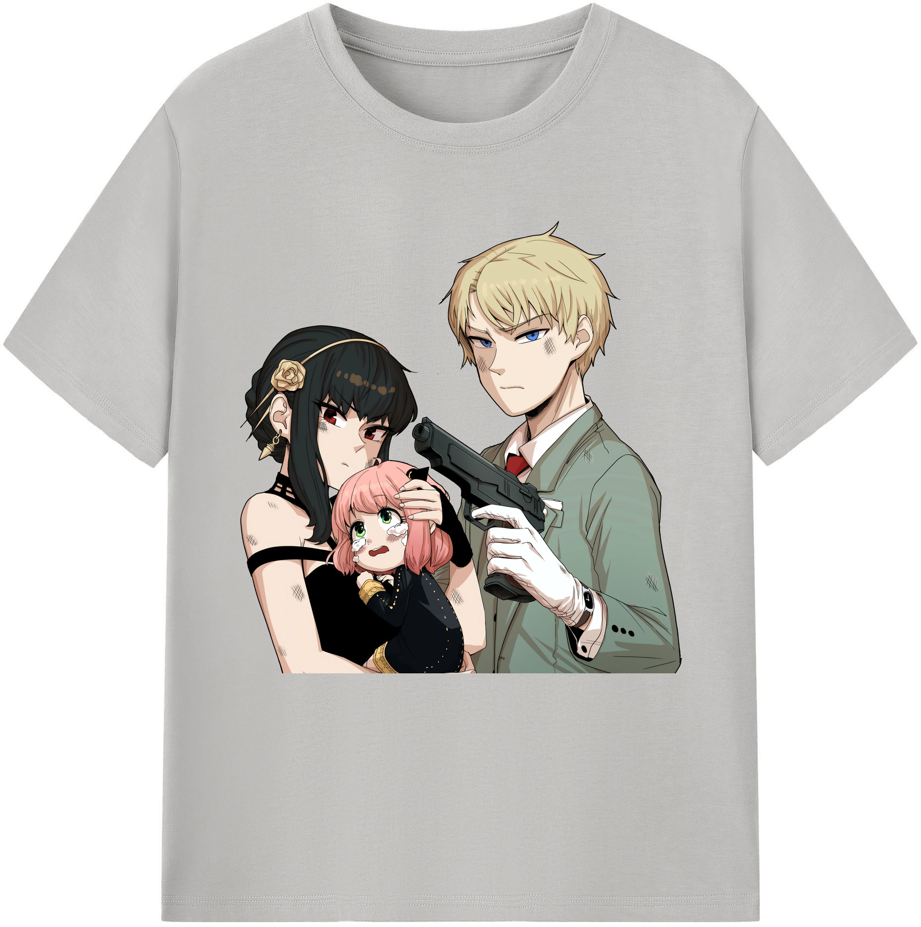 （画像用） SPY×FAMILY间谍家家酒 綿100％半袖Tシャツ（フロントプリント）