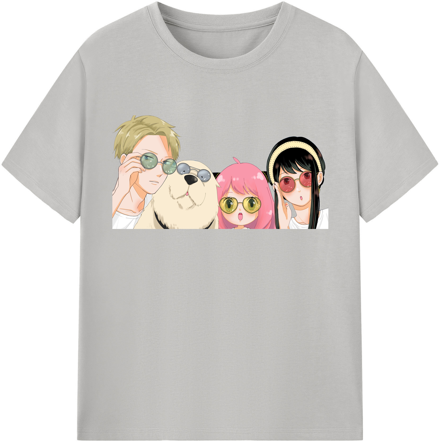 （画像用） SPY×FAMILY间谍家家酒 綿100％半袖Tシャツ（フロントプリント）