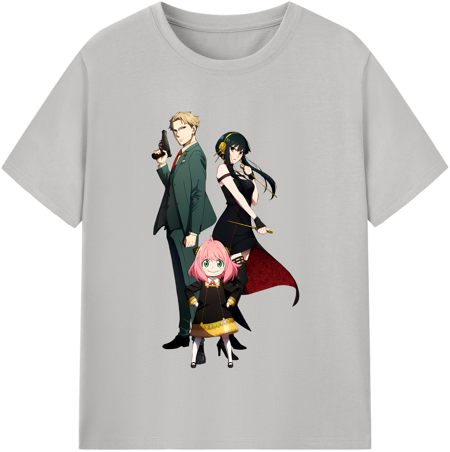 （画像用） SPY×FAMILY间谍家家酒 綿100％半袖Tシャツ（フロントプリント）