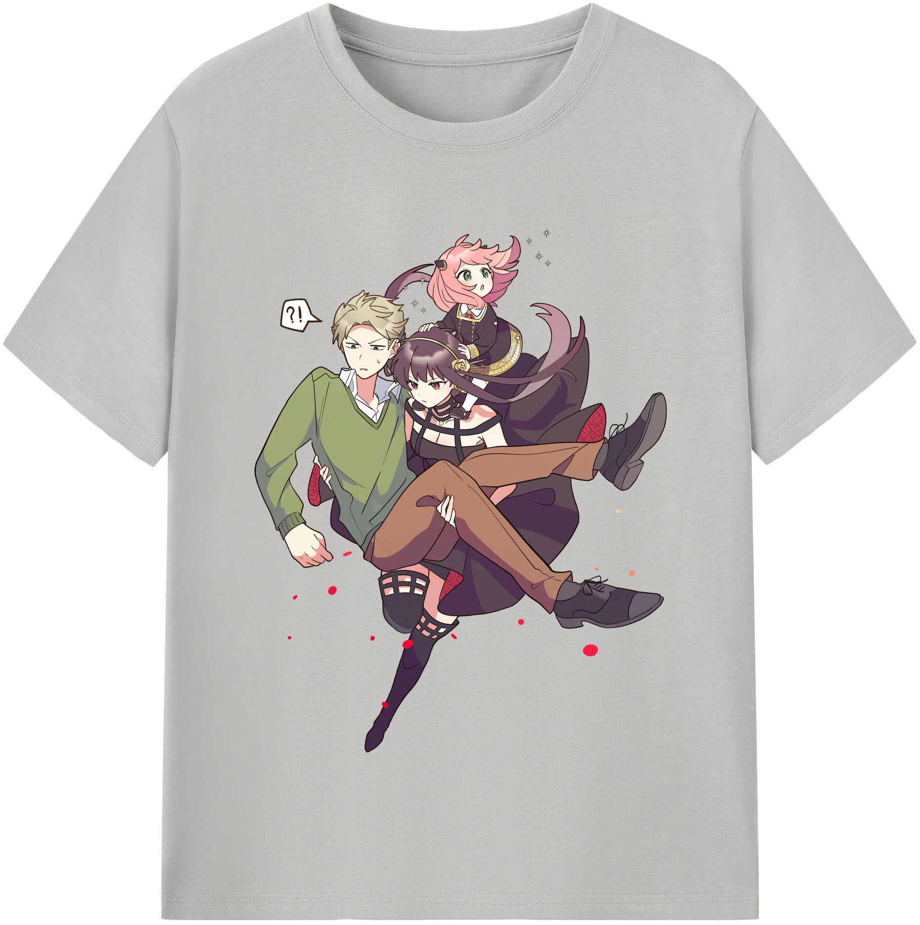 （画像用） SPY×FAMILY间谍家家酒 綿100％半袖Tシャツ（フロントプリント）