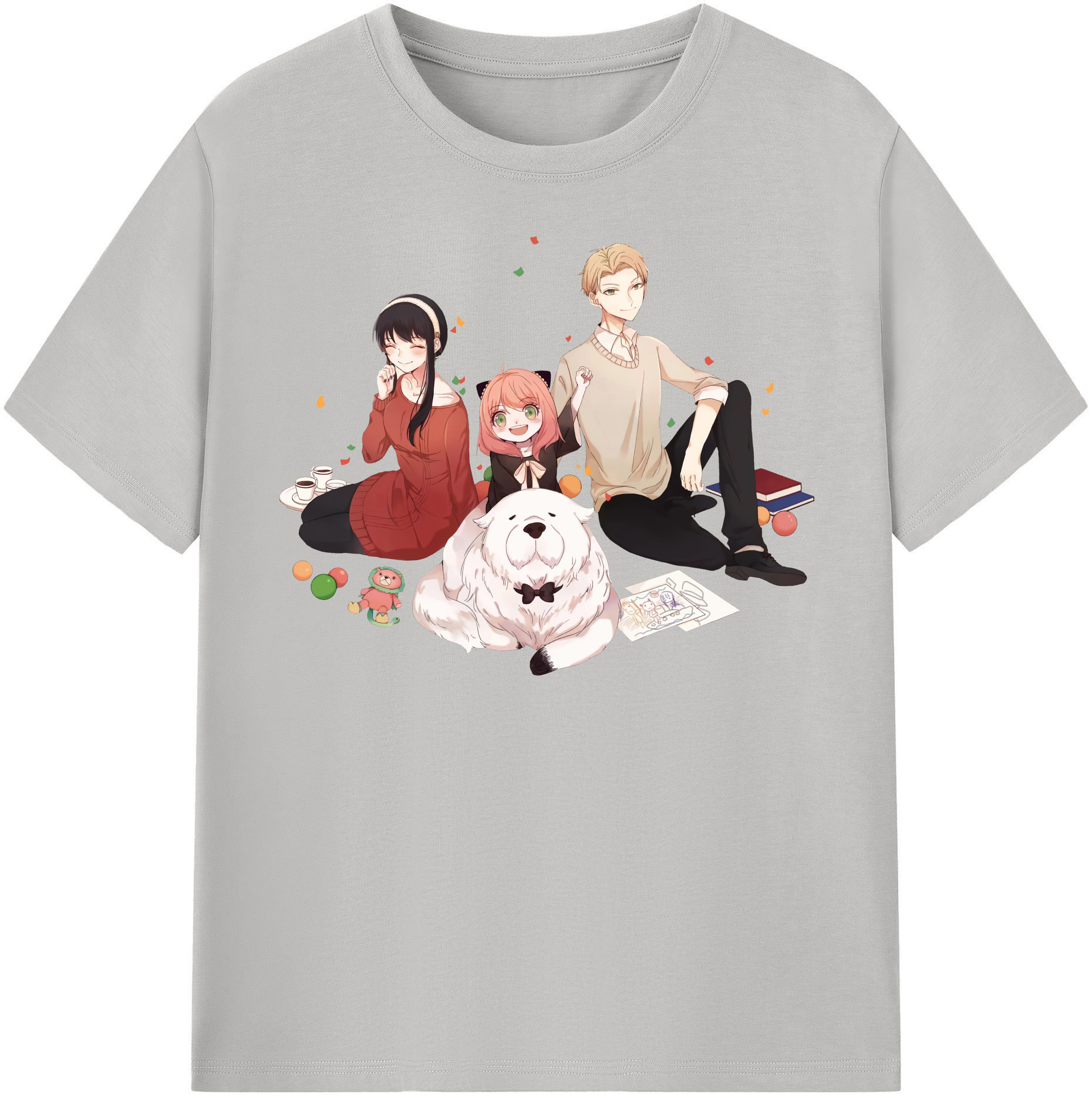 （画像用） SPY×FAMILY间谍家家酒 綿100％半袖Tシャツ（フロントプリント）