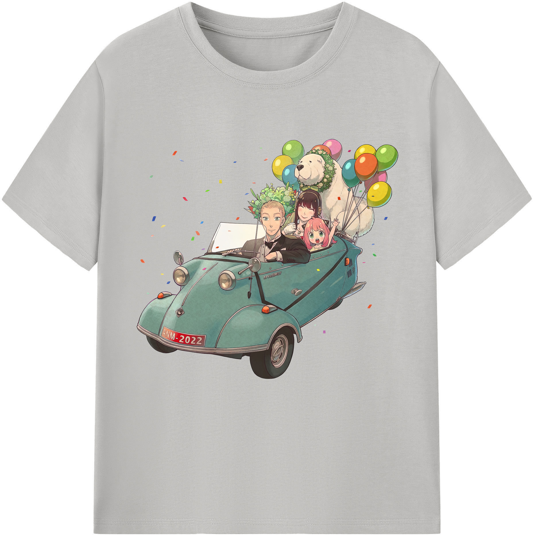 （画像用） SPY×FAMILY间谍家家酒 綿100％半袖Tシャツ（フロントプリント）