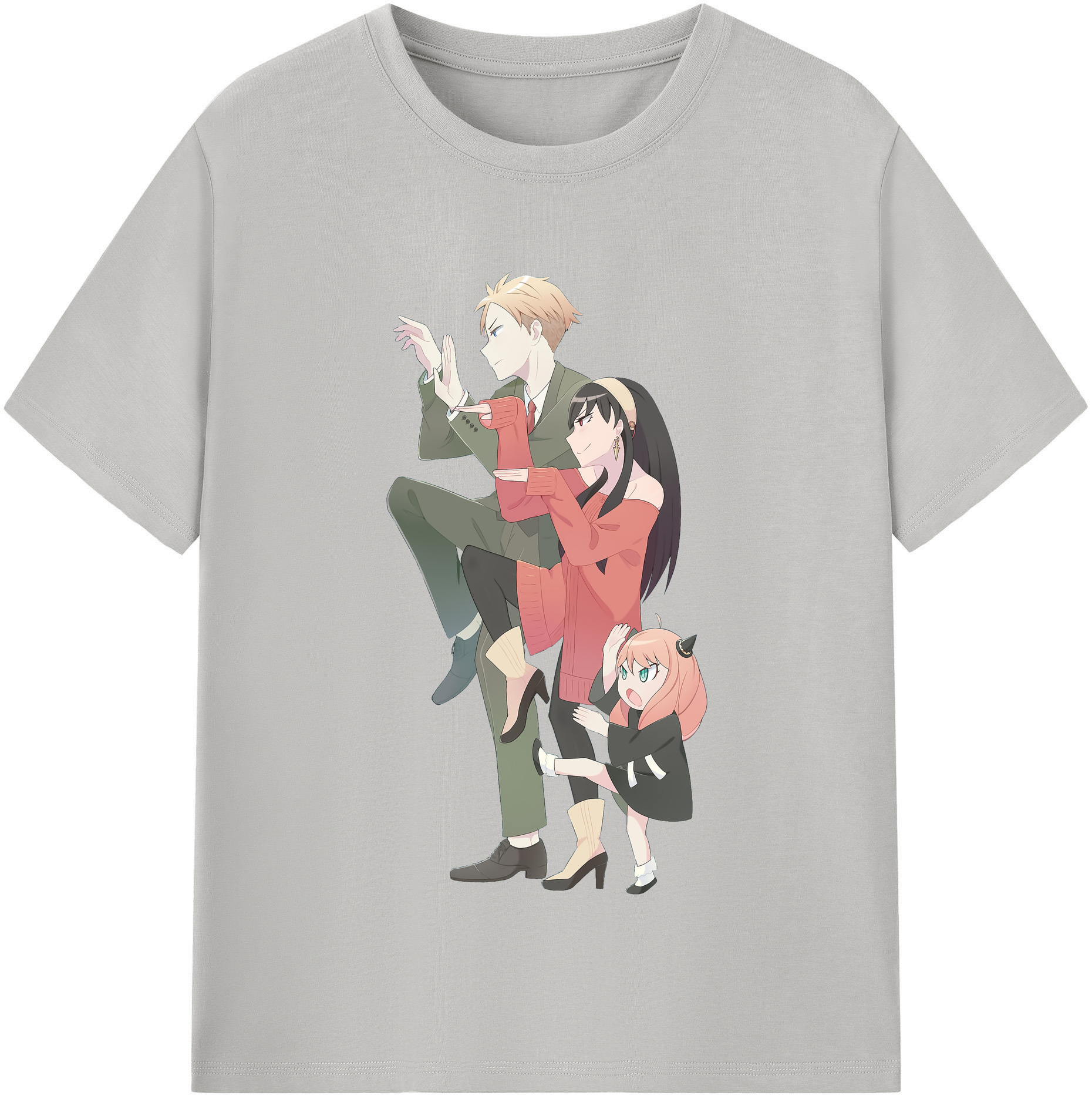 （画像用） SPY×FAMILY间谍家家酒 綿100％半袖Tシャツ（フロントプリント）