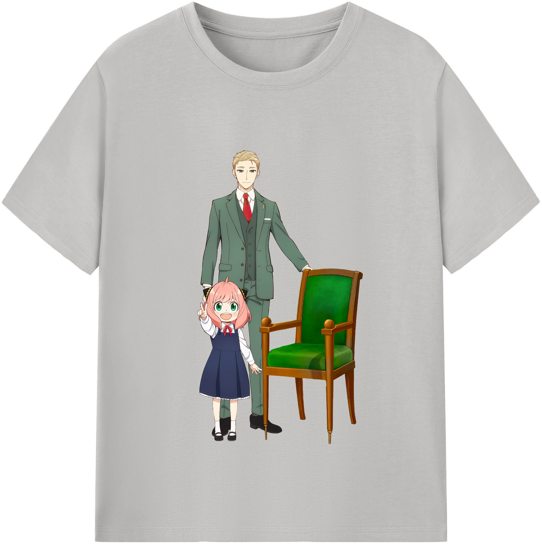 （画像用） SPY×FAMILY间谍家家酒 綿100％半袖Tシャツ（フロントプリント）