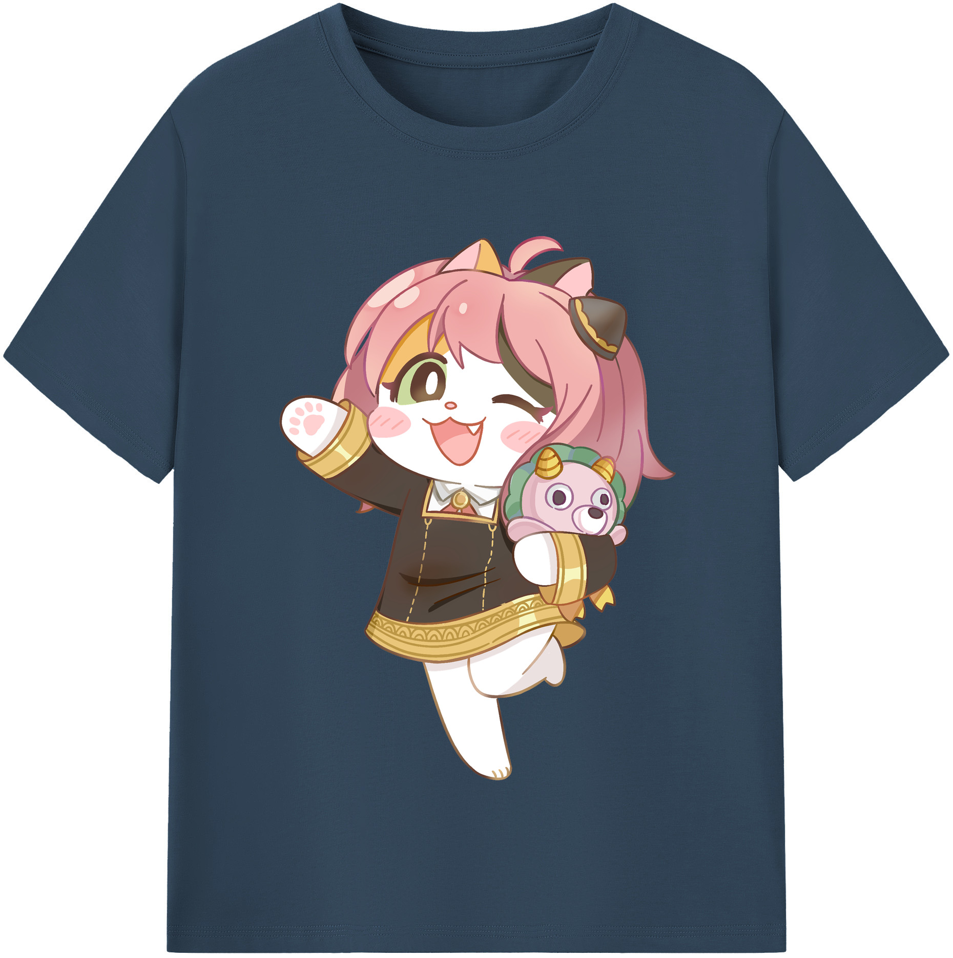（画像用） SPY×FAMILY间谍家家酒 綿100％半袖Tシャツ（フロントプリント）