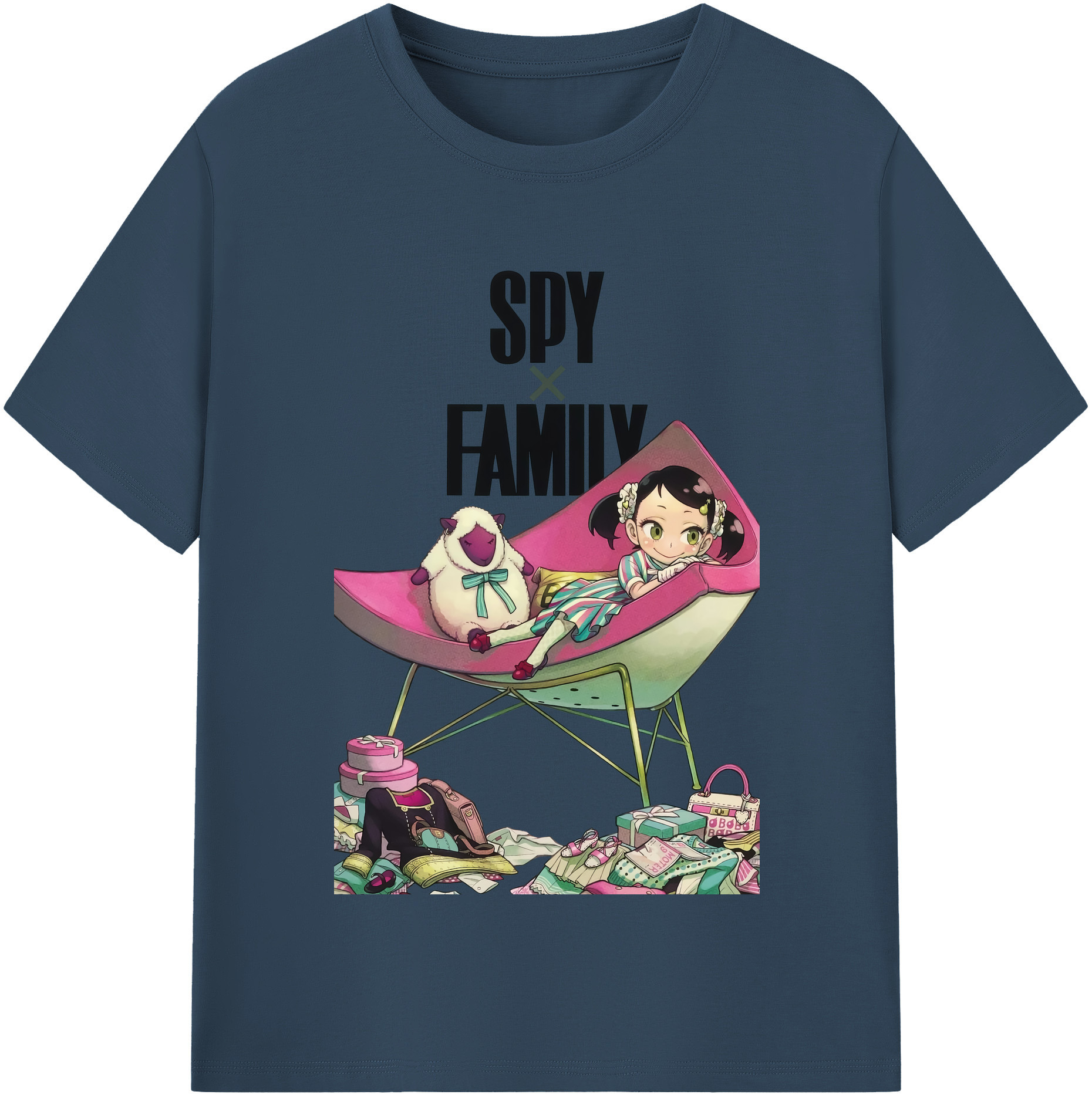 （画像用） SPY×FAMILY间谍家家酒 綿100％半袖Tシャツ（フロントプリント）