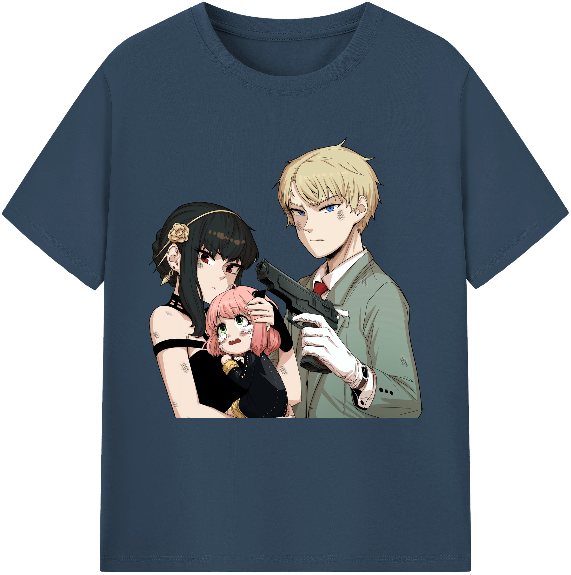 （画像用） SPY×FAMILY间谍家家酒 綿100％半袖Tシャツ（フロントプリント）
