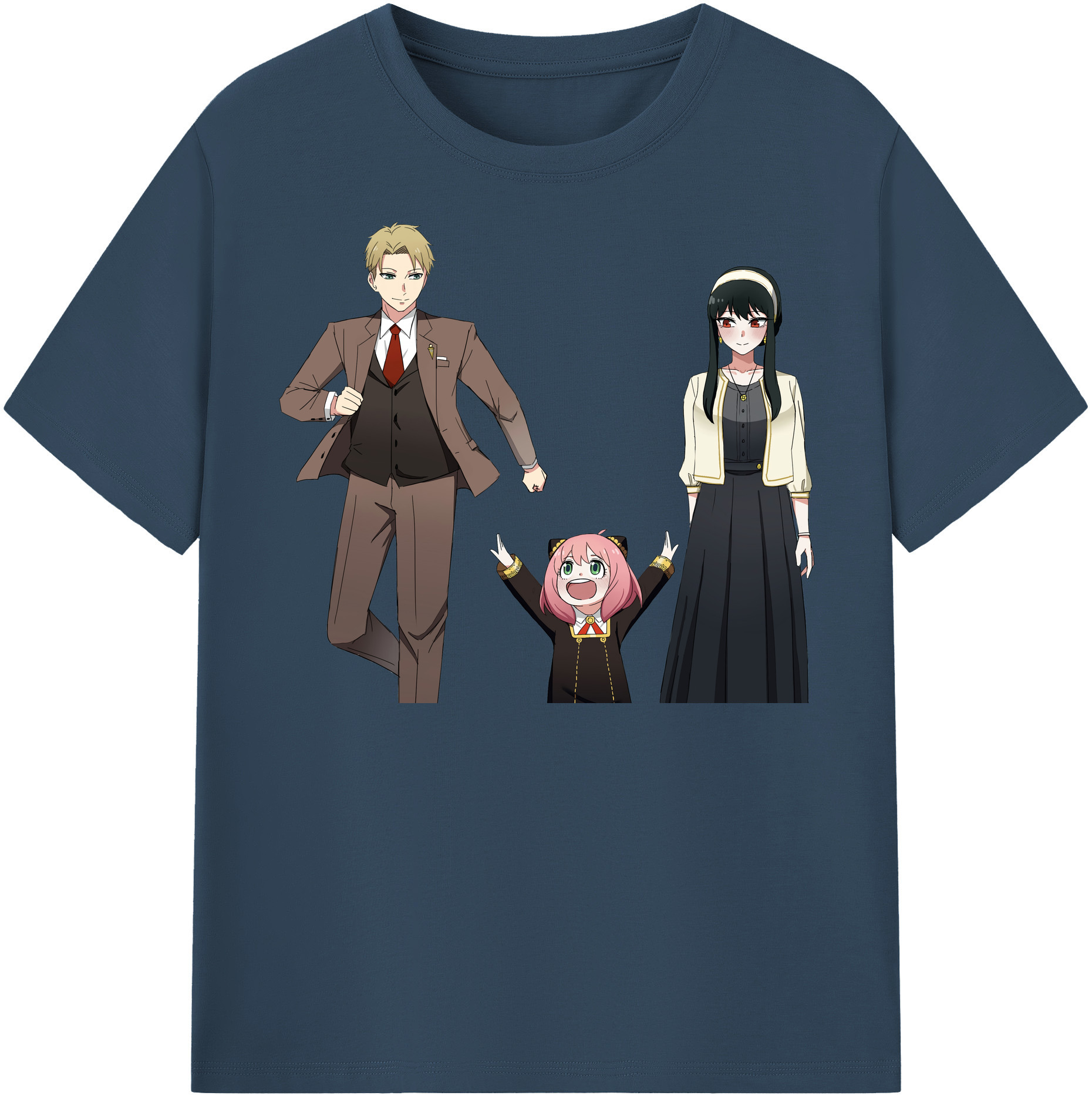 （画像用） SPY×FAMILY间谍家家酒 綿100％半袖Tシャツ（フロントプリント）