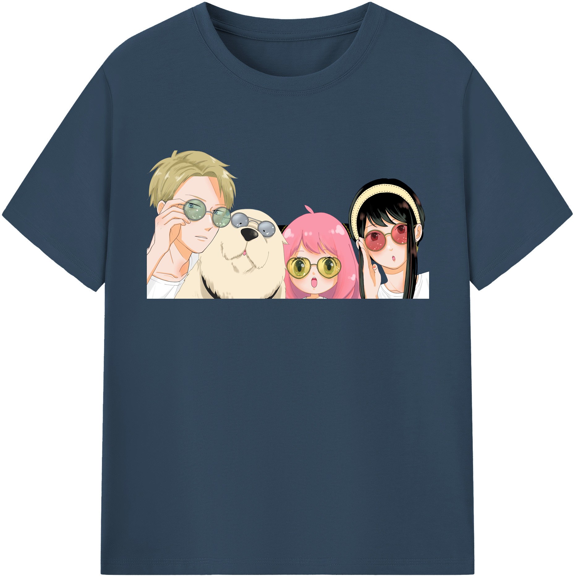 （画像用） SPY×FAMILY间谍家家酒 綿100％半袖Tシャツ（フロントプリント）