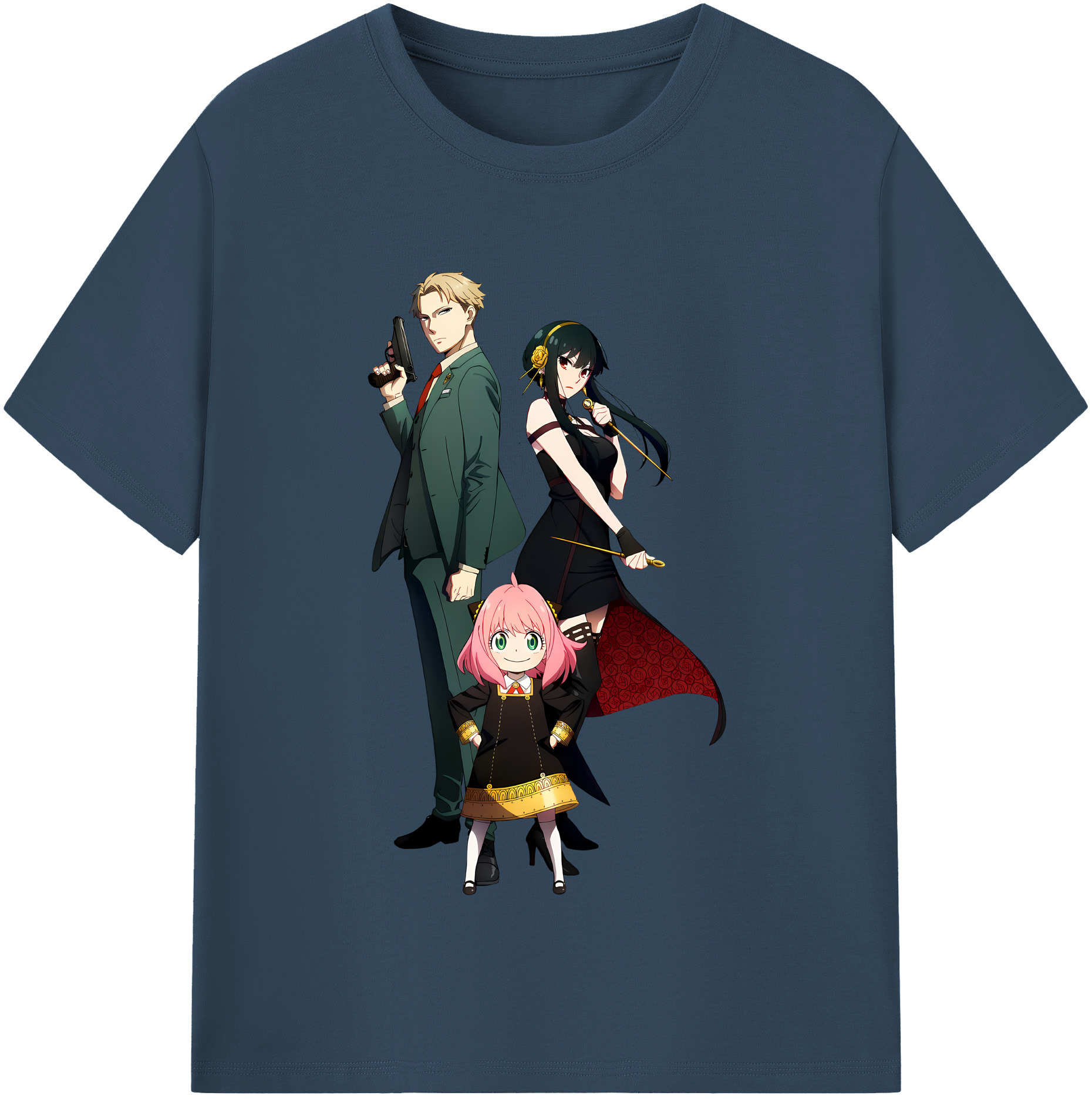 （画像用） SPY×FAMILY间谍家家酒 綿100％半袖Tシャツ（フロントプリント）