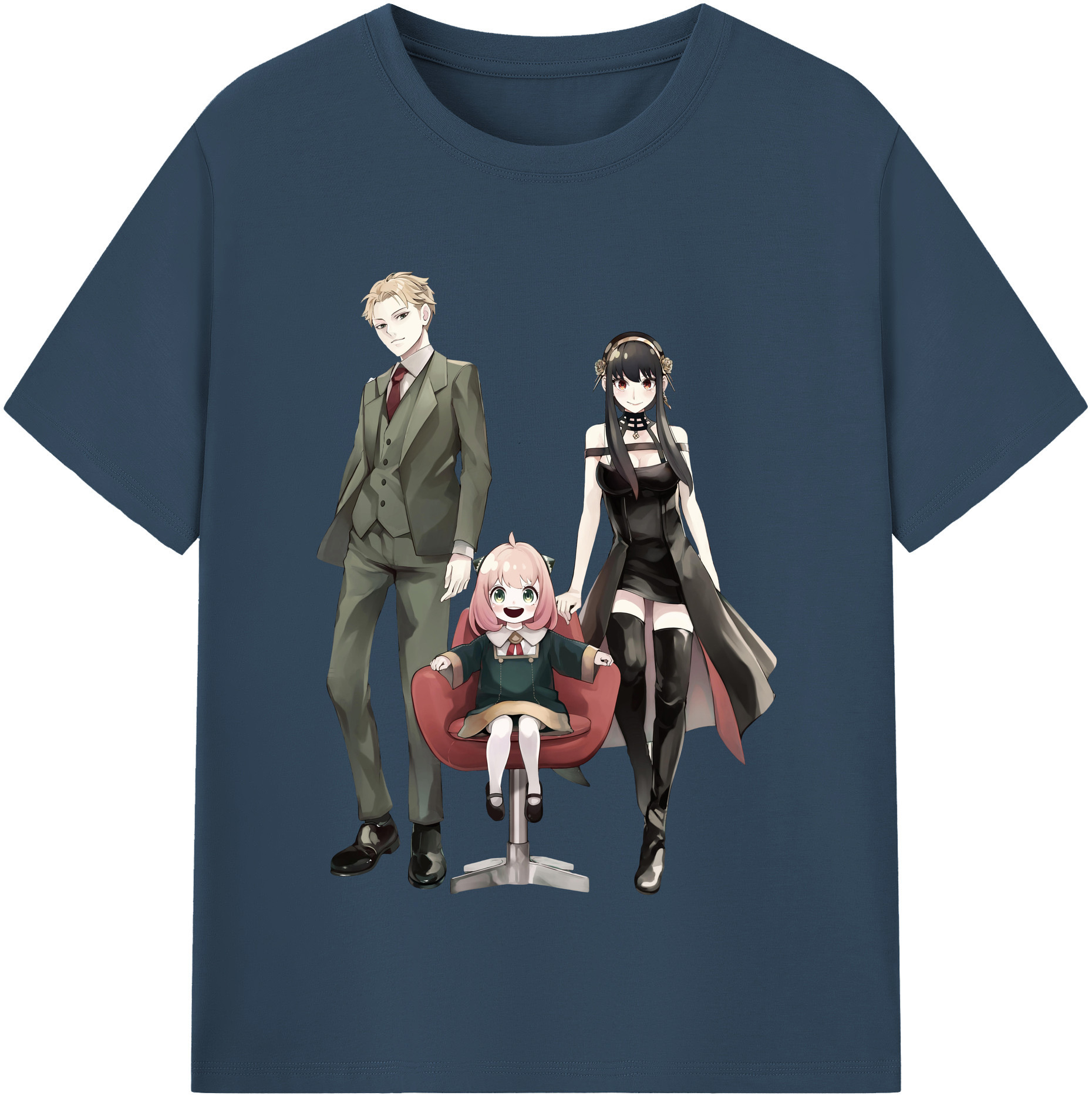（画像用） SPY×FAMILY间谍家家酒 綿100％半袖Tシャツ（フロントプリント）