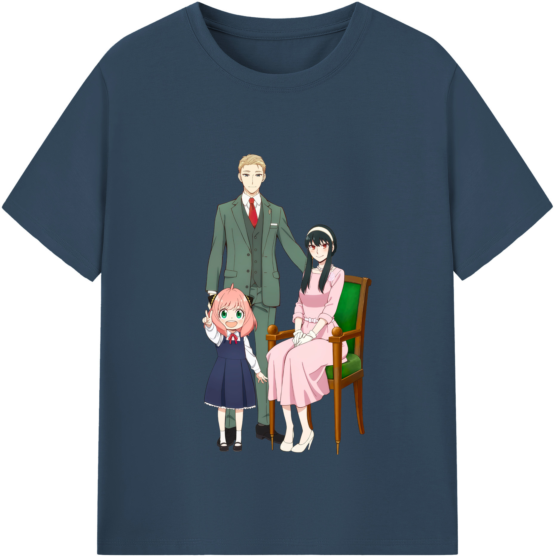 （画像用） SPY×FAMILY间谍家家酒 綿100％半袖Tシャツ（フロントプリント）