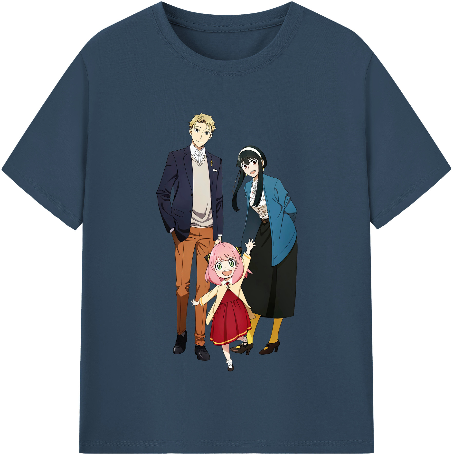 （画像用） SPY×FAMILY间谍家家酒 綿100％半袖Tシャツ（フロントプリント）
