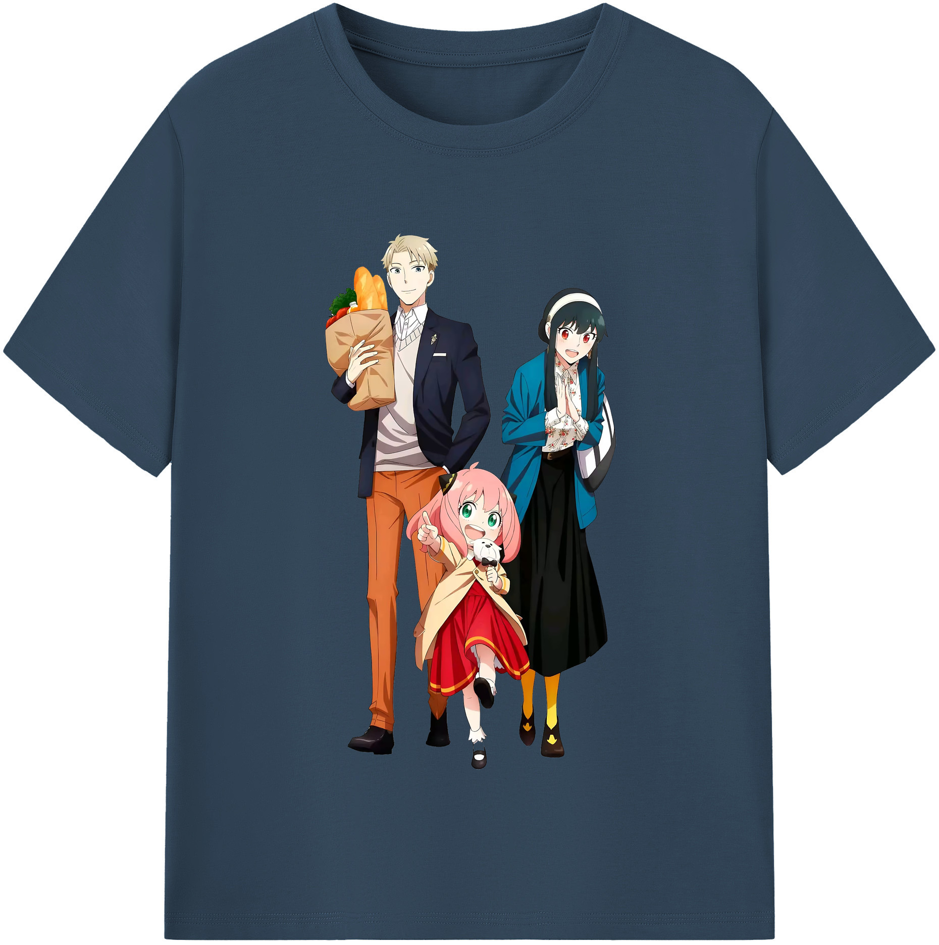 （画像用） SPY×FAMILY间谍家家酒 綿100％半袖Tシャツ（フロントプリント）