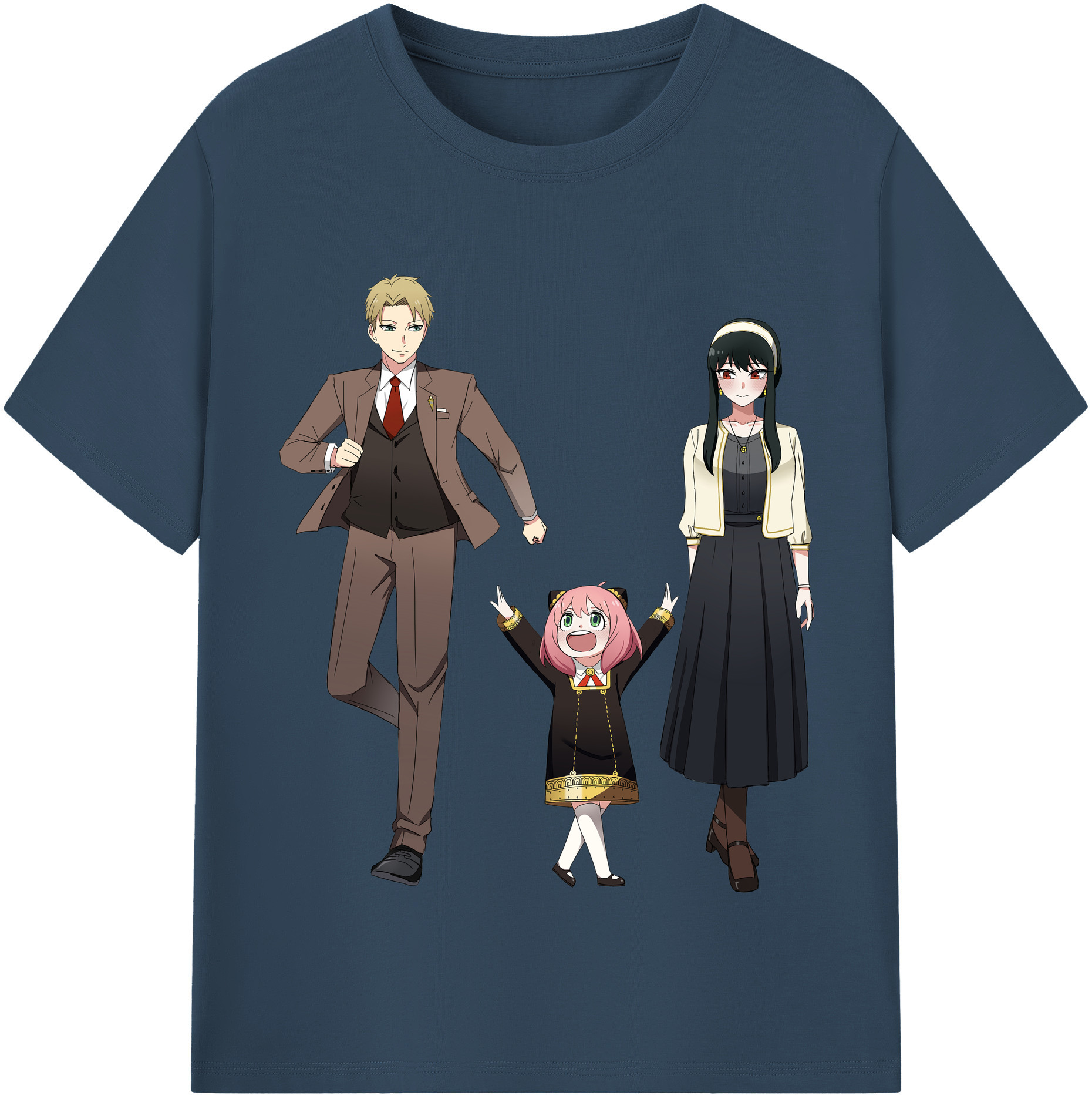 （画像用） SPY×FAMILY间谍家家酒 綿100％半袖Tシャツ（フロントプリント）