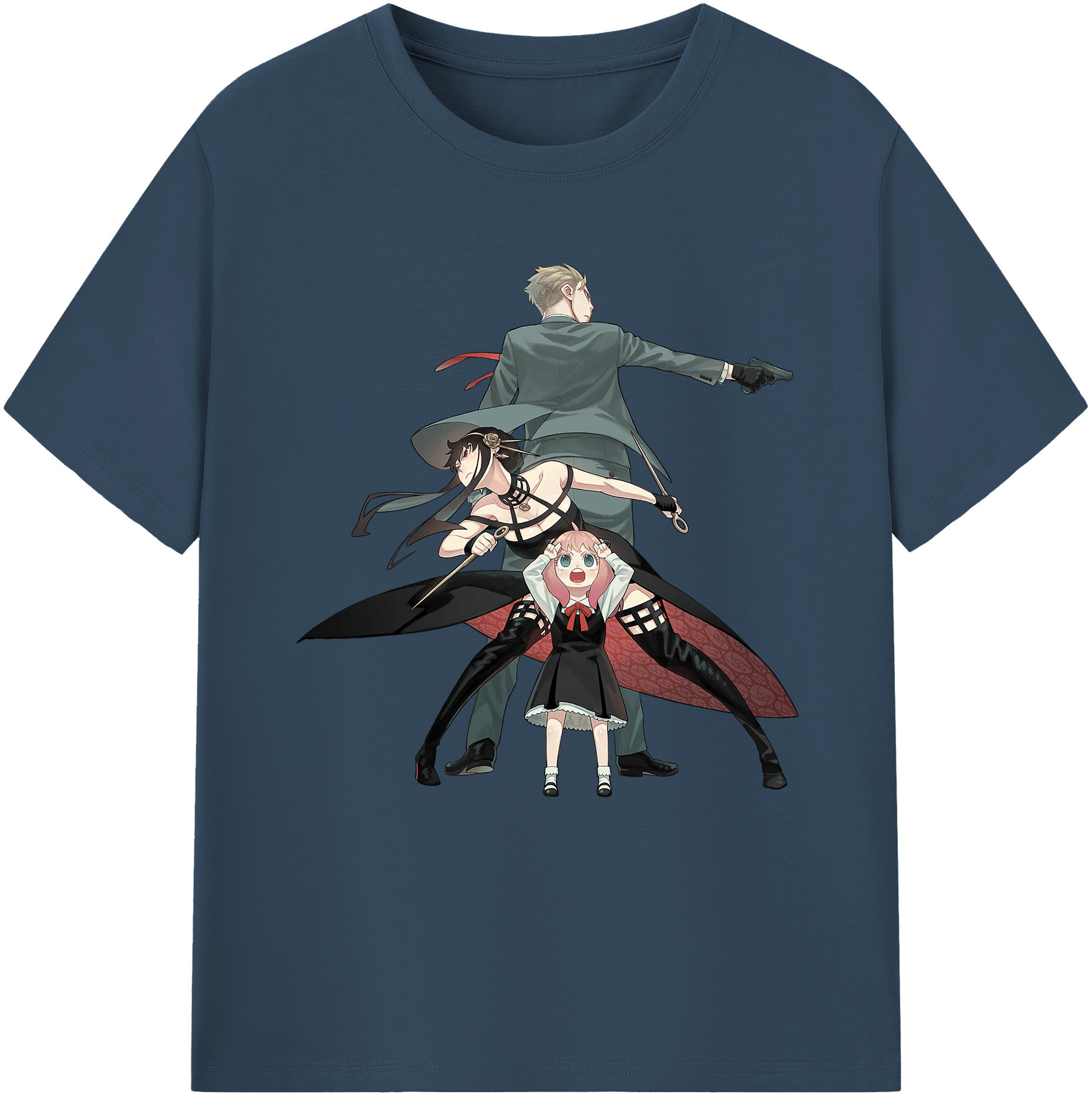 （画像用） SPY×FAMILY间谍家家酒 綿100％半袖Tシャツ（フロントプリント）