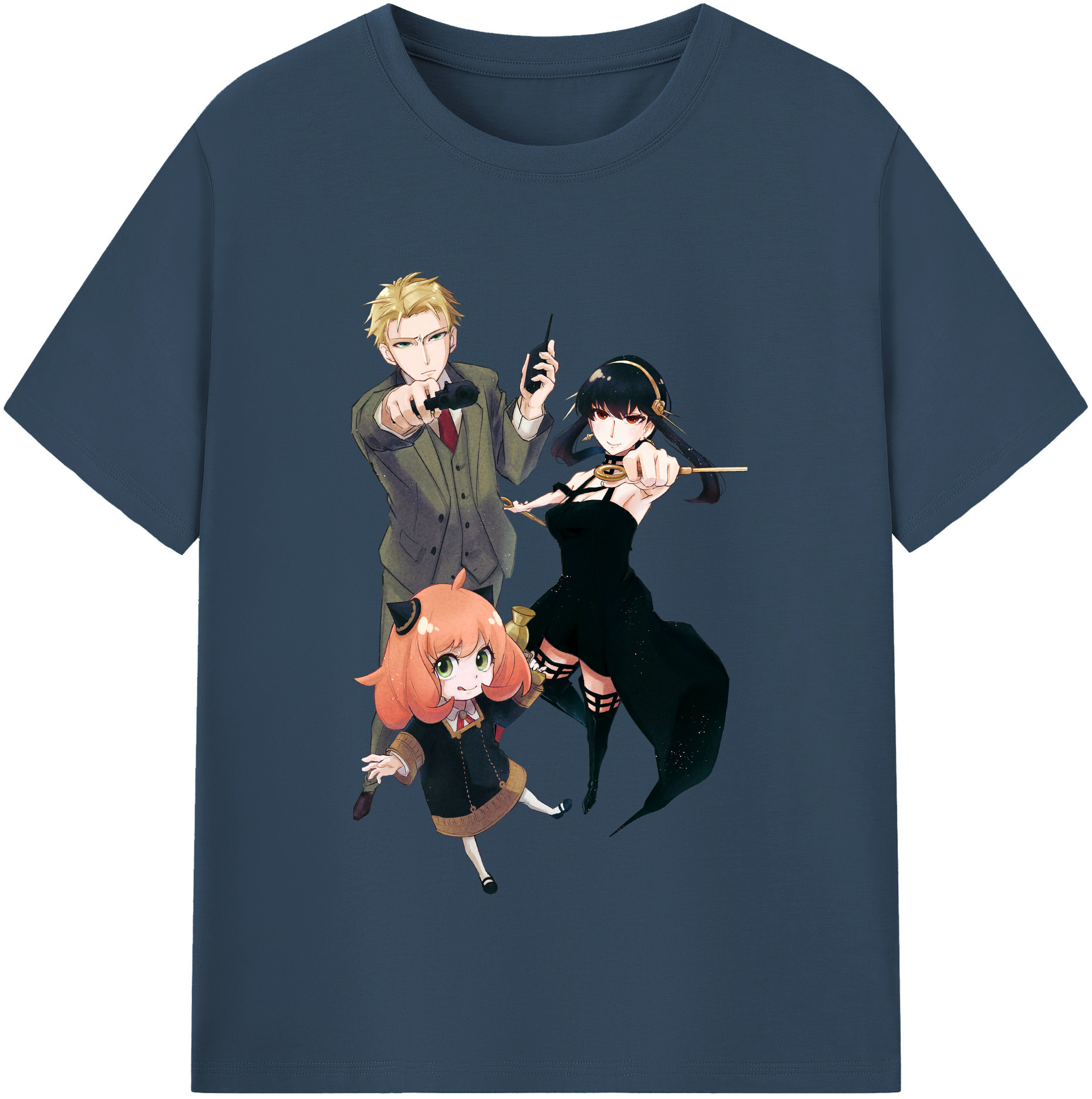 （画像用） SPY×FAMILY间谍家家酒 綿100％半袖Tシャツ（フロントプリント）
