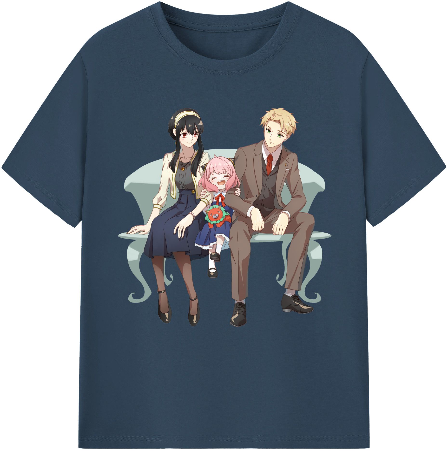 （画像用） SPY×FAMILY间谍家家酒 綿100％半袖Tシャツ（フロントプリント）