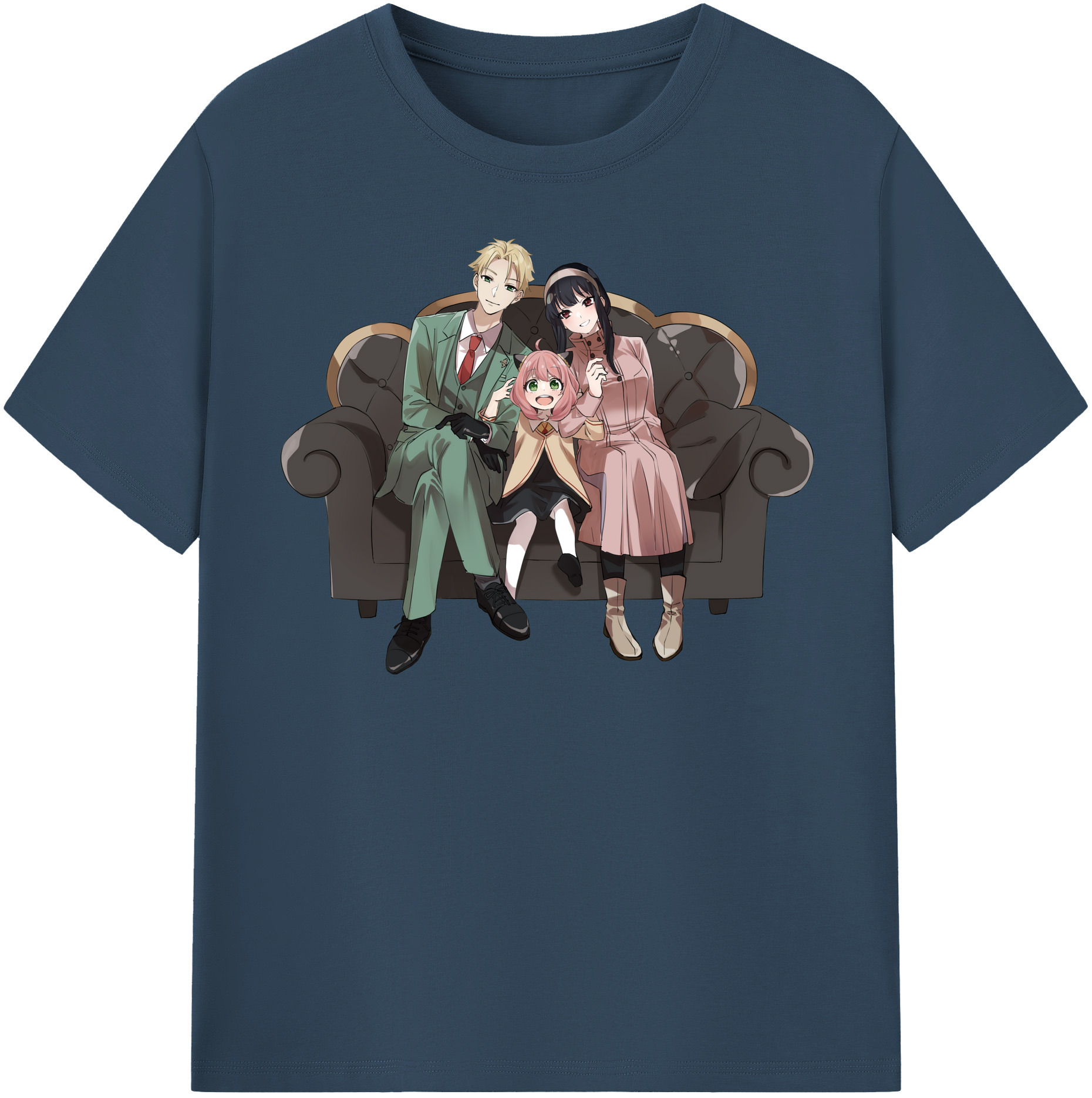 （画像用） SPY×FAMILY间谍家家酒 綿100％半袖Tシャツ（フロントプリント）