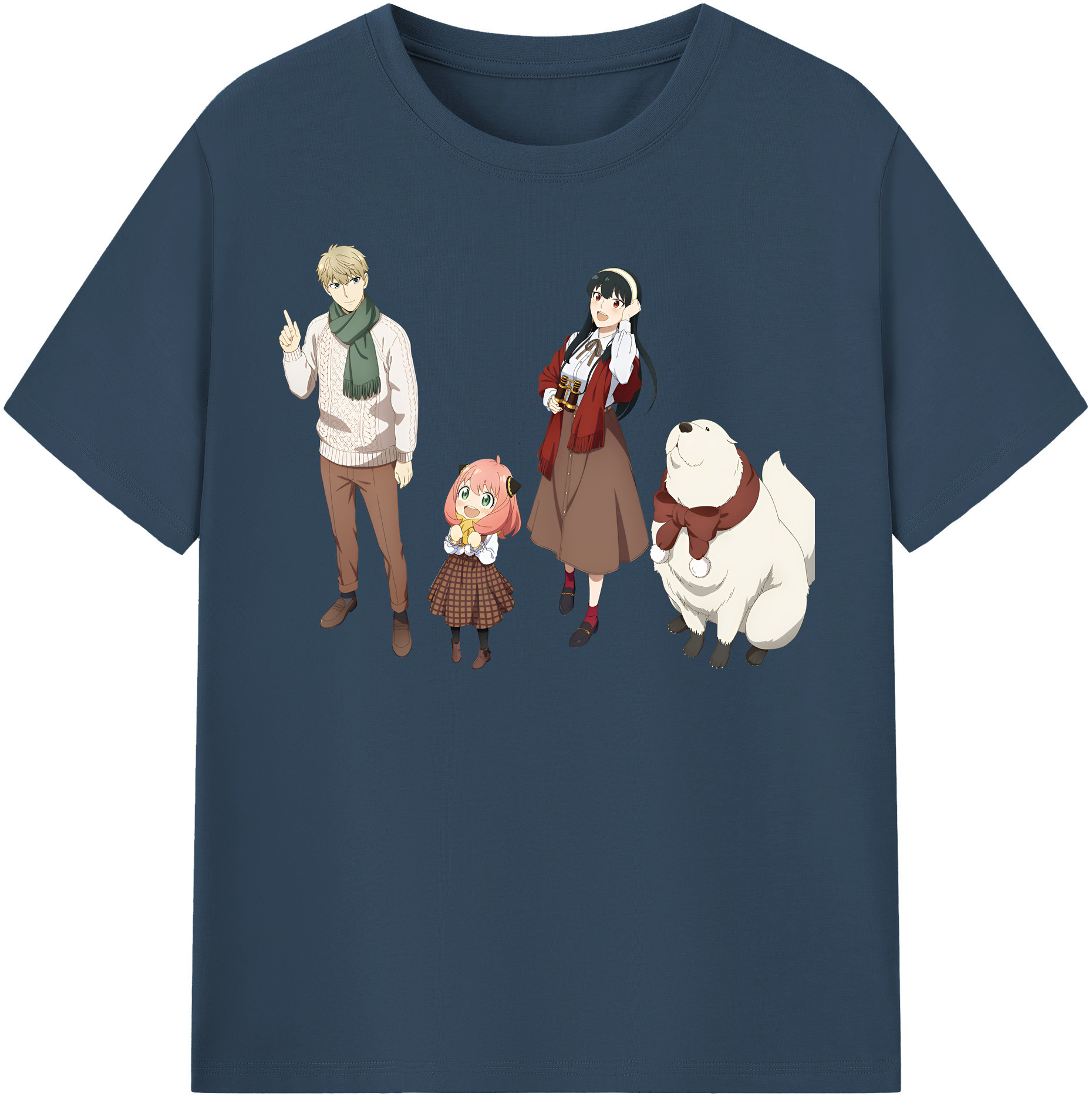 （画像用） SPY×FAMILY间谍家家酒 綿100％半袖Tシャツ（フロントプリント）