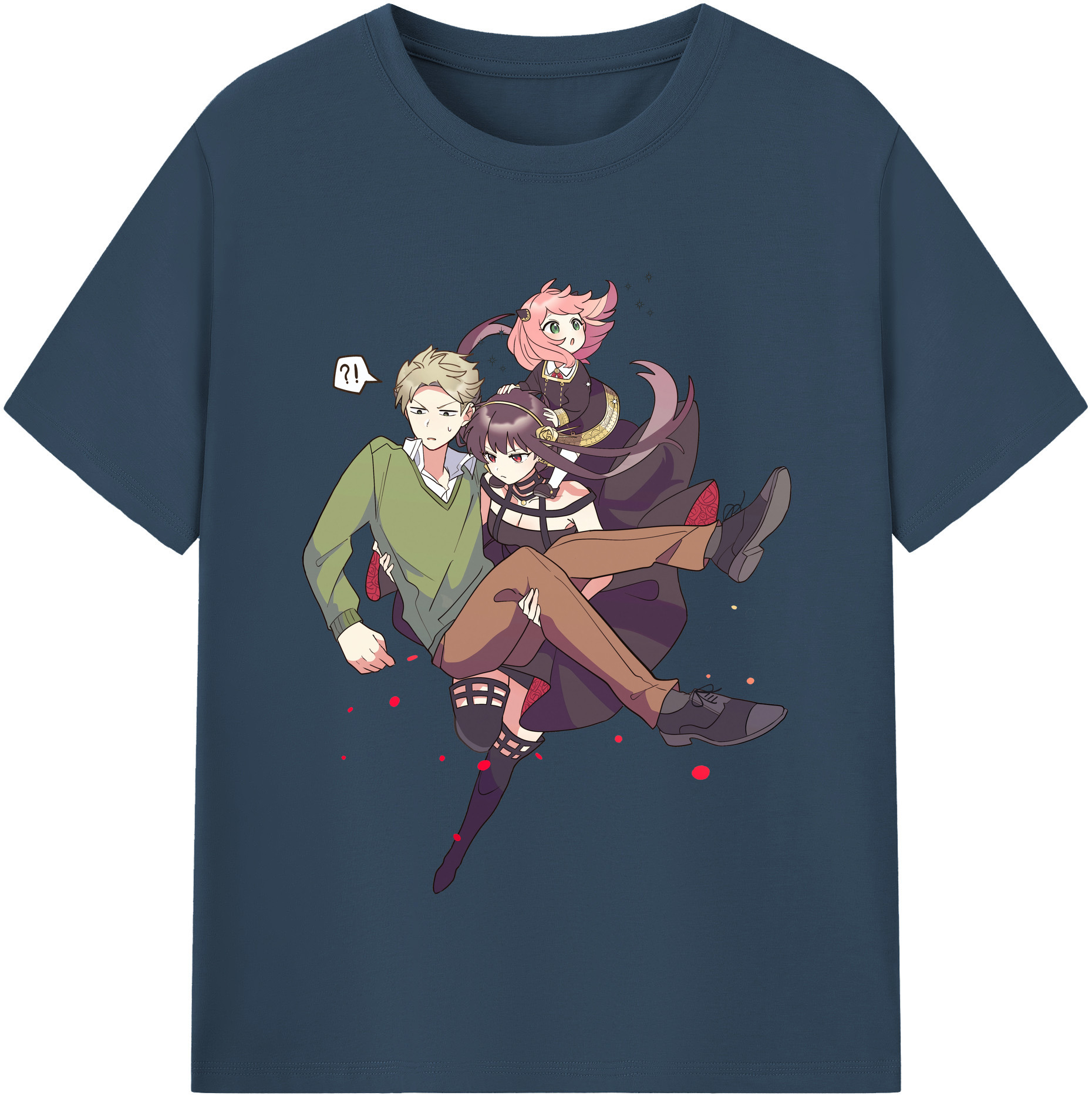 （画像用） SPY×FAMILY间谍家家酒 綿100％半袖Tシャツ（フロントプリント）