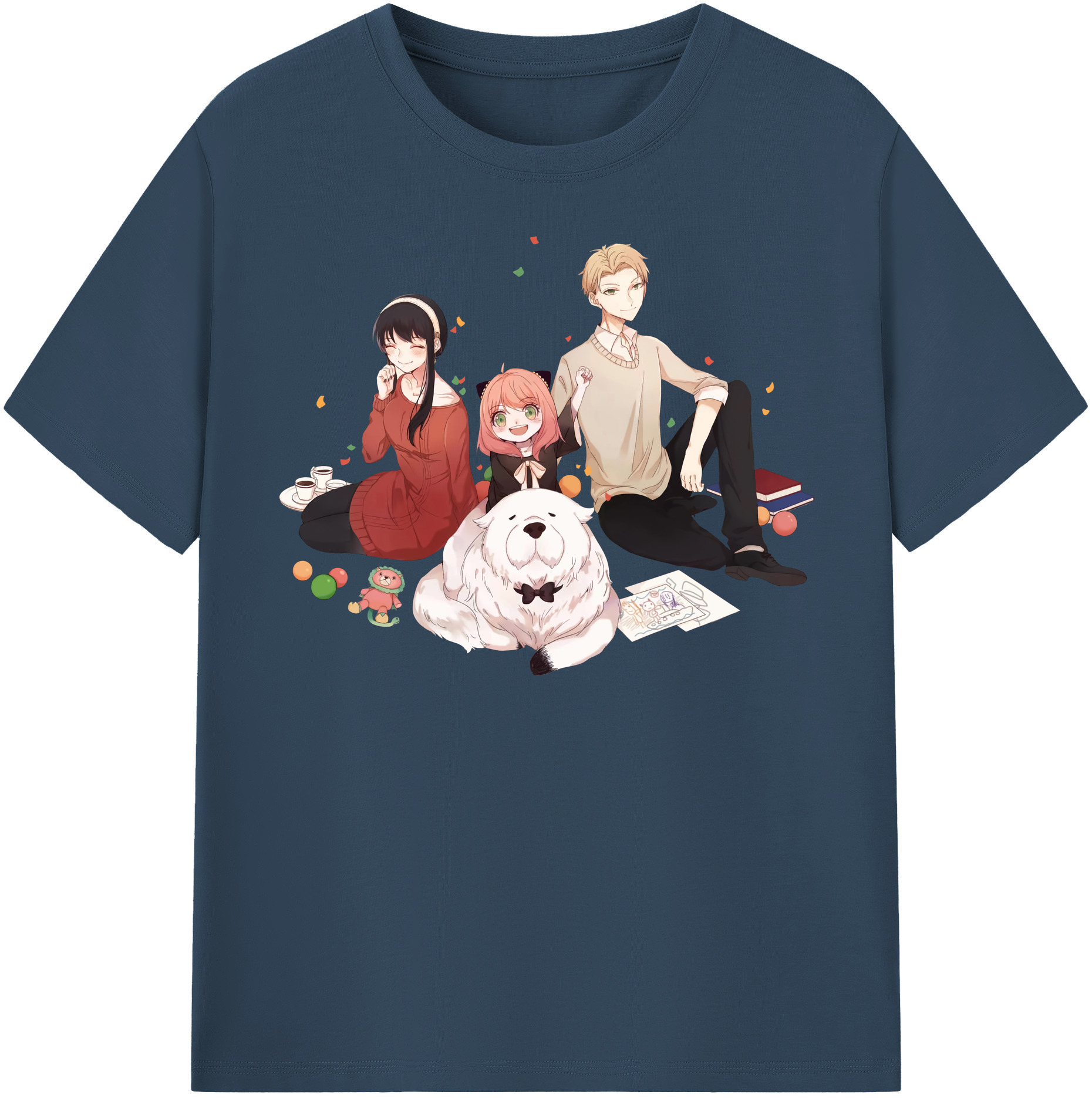 （画像用） SPY×FAMILY间谍家家酒 綿100％半袖Tシャツ（フロントプリント）