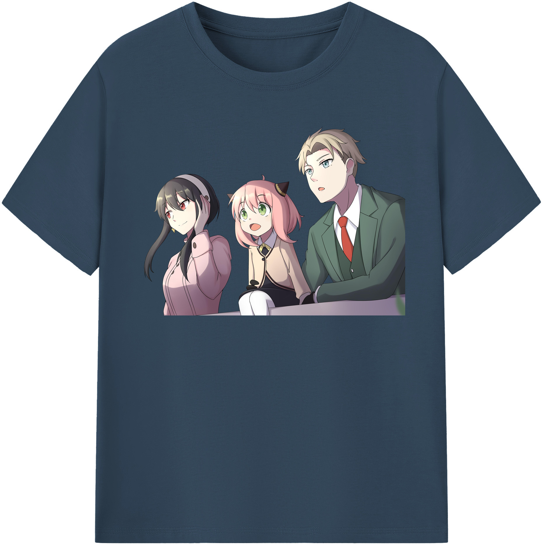 （画像用） SPY×FAMILY间谍家家酒 綿100％半袖Tシャツ（フロントプリント）