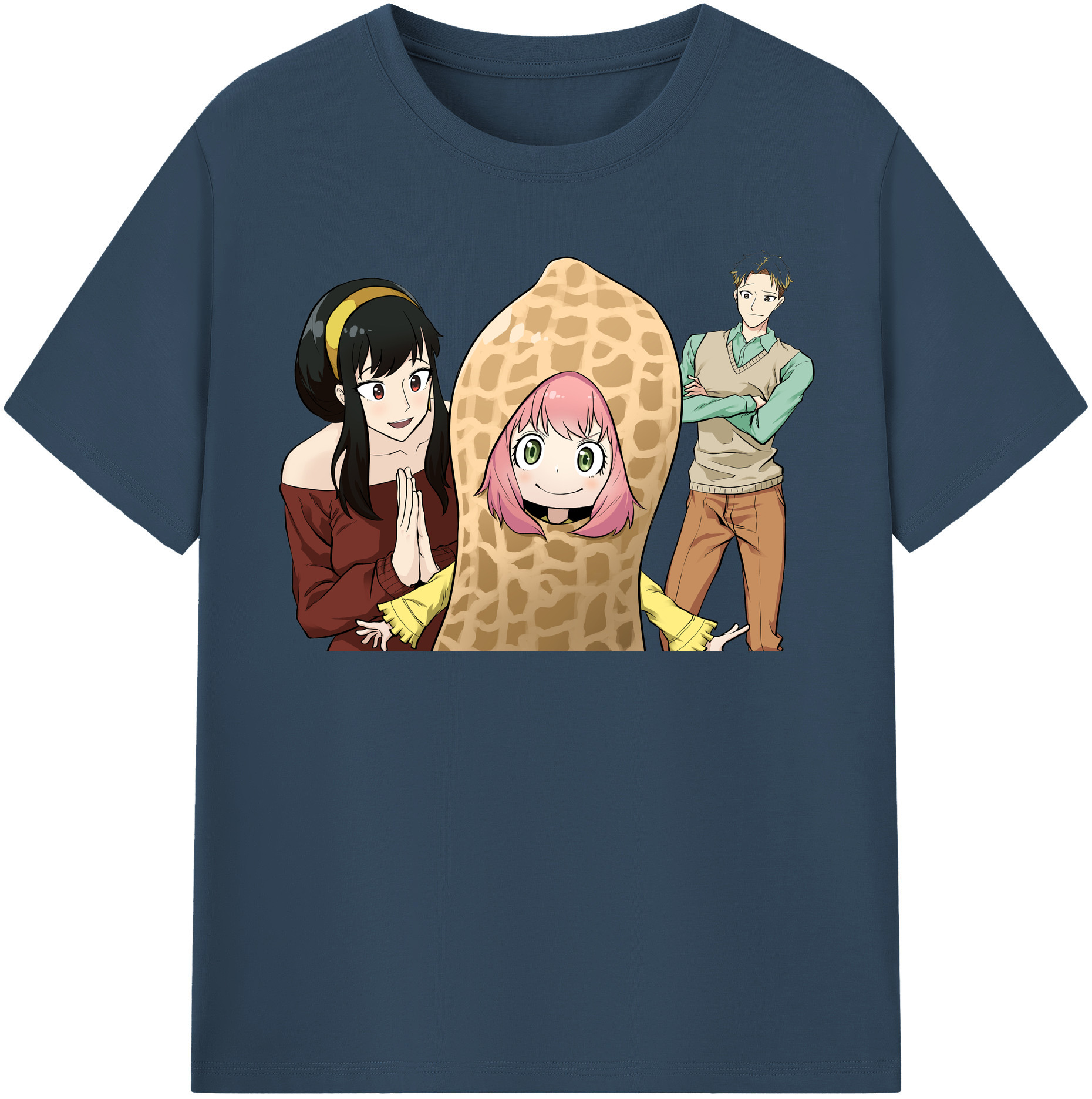 （画像用） SPY×FAMILY间谍家家酒 綿100％半袖Tシャツ（フロントプリント）