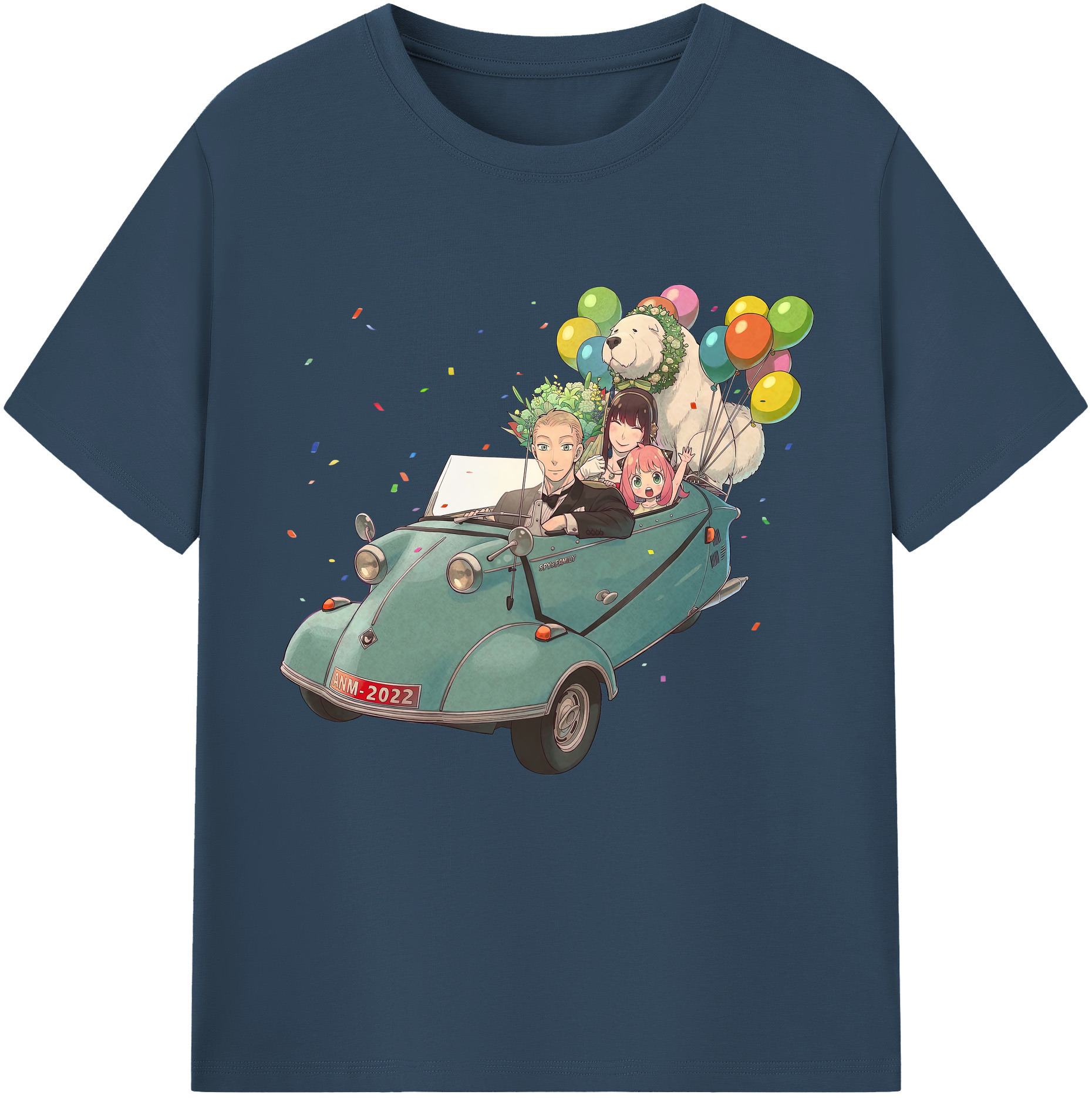 （画像用） SPY×FAMILY间谍家家酒 綿100％半袖Tシャツ（フロントプリント）