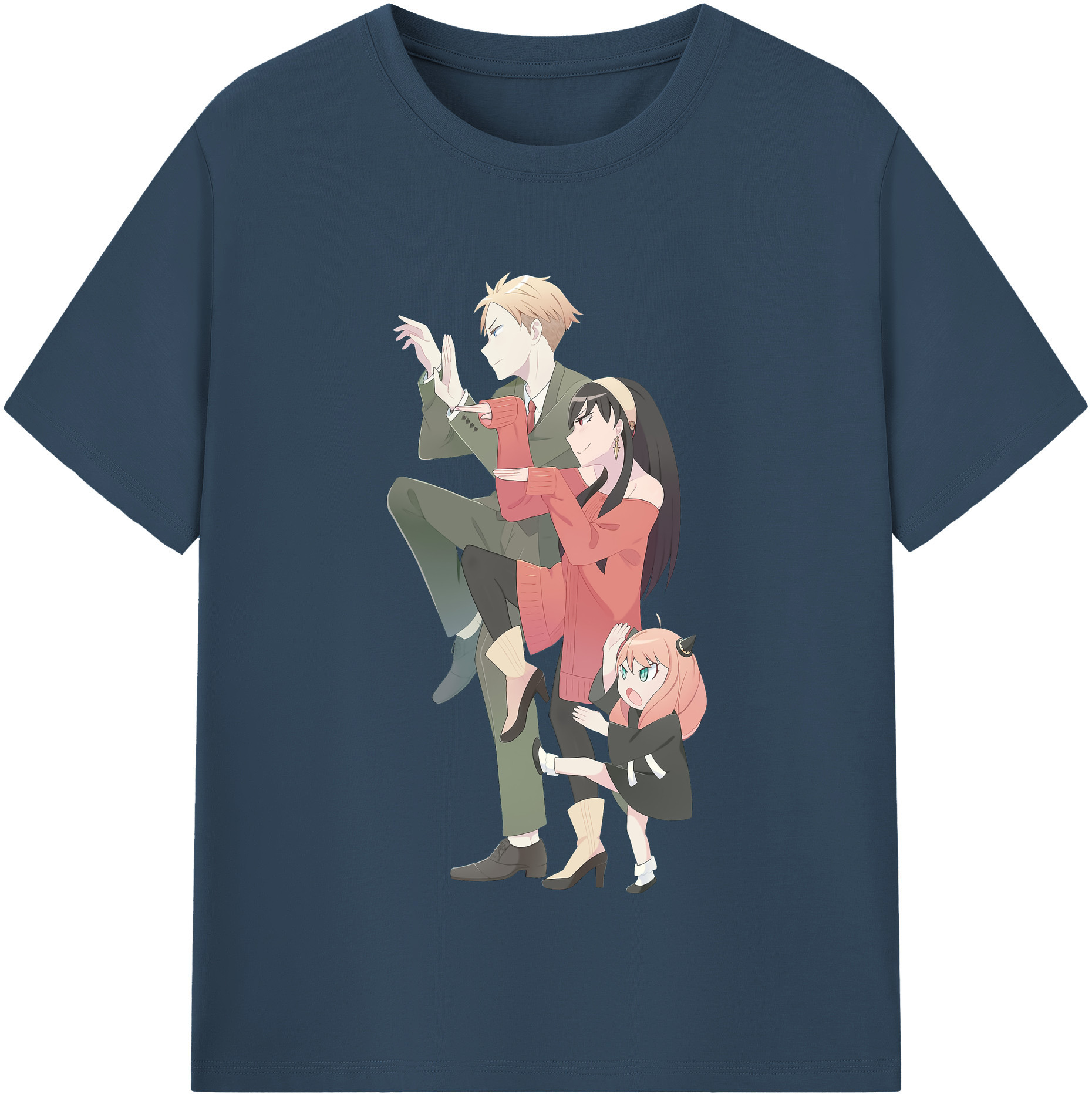 （画像用） SPY×FAMILY间谍家家酒 綿100％半袖Tシャツ（フロントプリント）