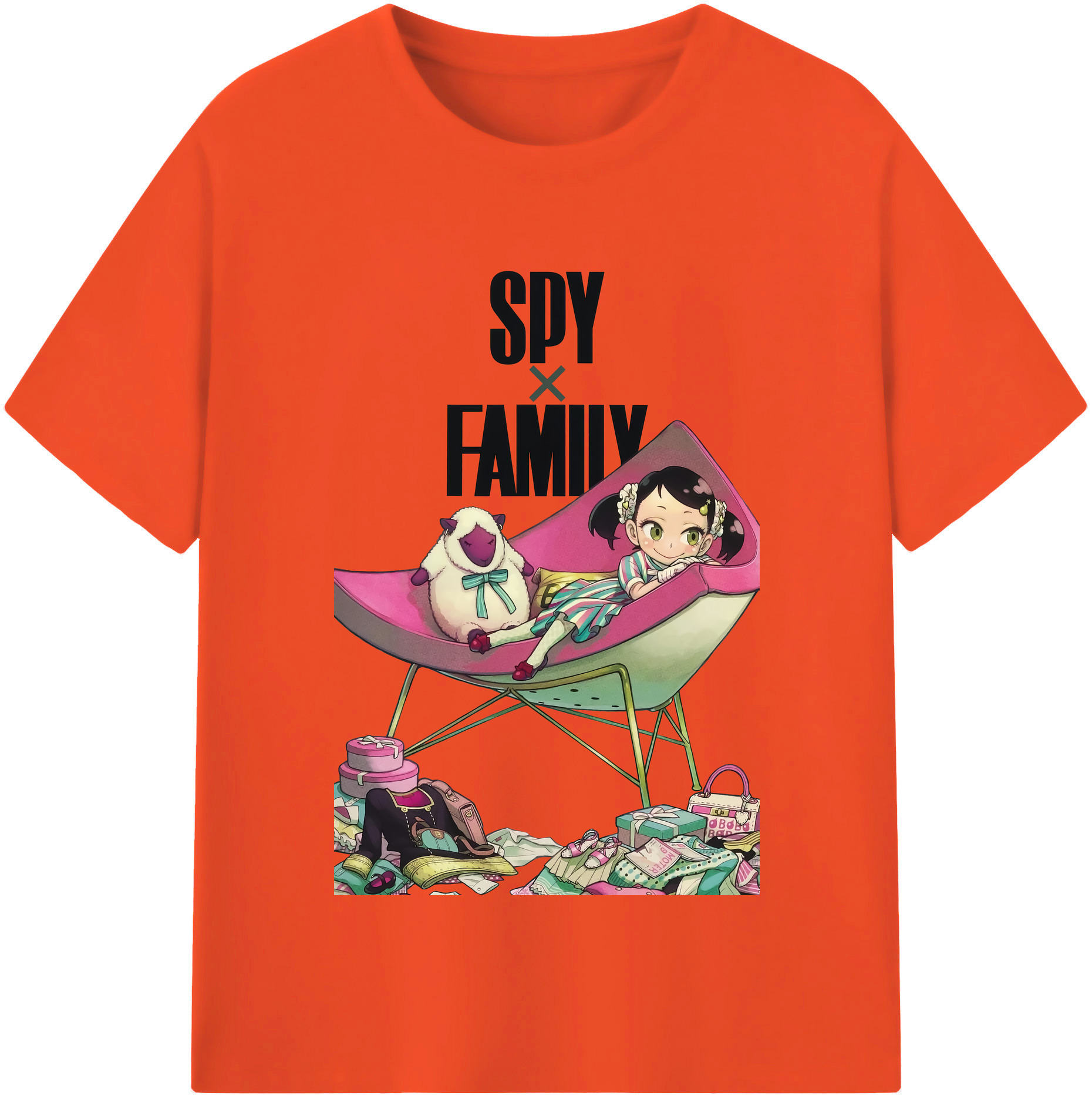 （画像用） SPY×FAMILY间谍家家酒 綿100％半袖Tシャツ（フロントプリント）