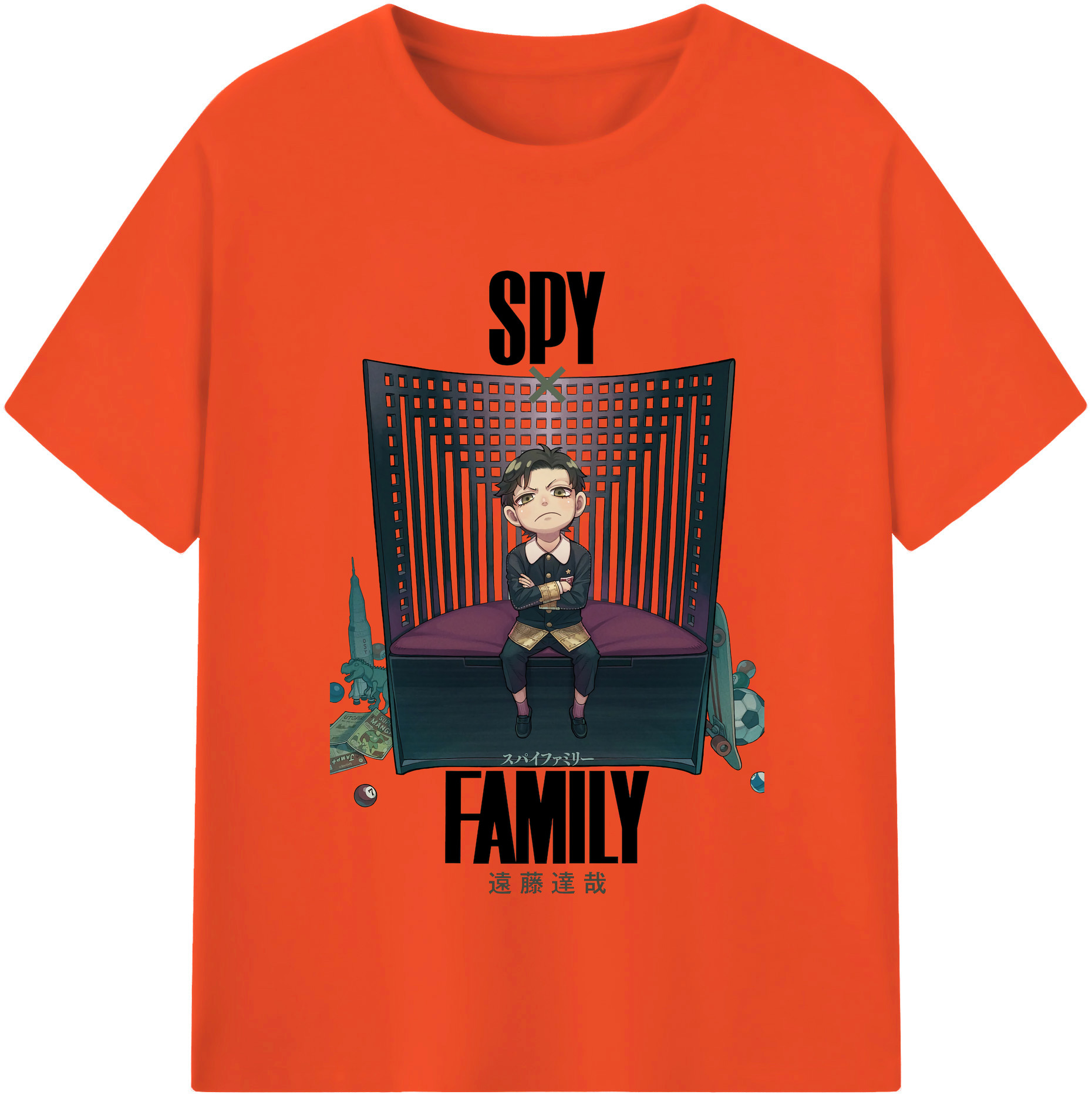 （画像用） SPY×FAMILY间谍家家酒 綿100％半袖Tシャツ（フロントプリント）