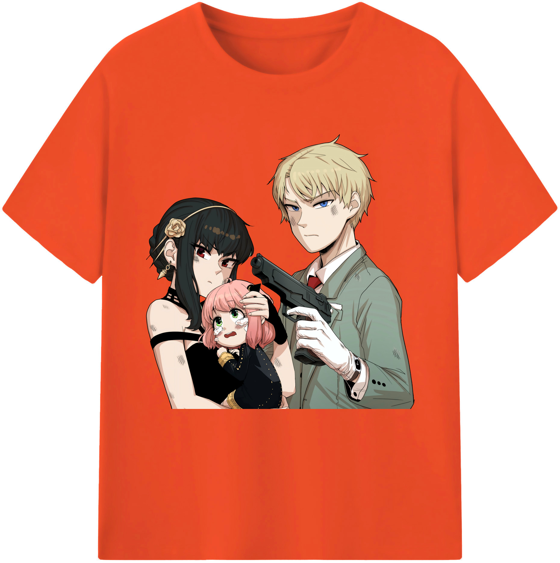 （画像用） SPY×FAMILY间谍家家酒 綿100％半袖Tシャツ（フロントプリント）