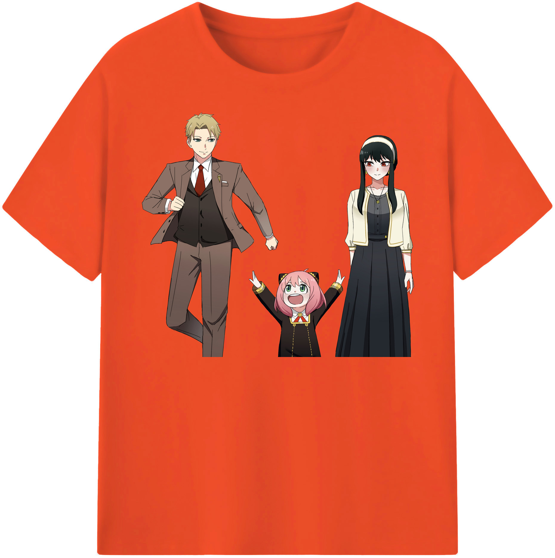 （画像用） SPY×FAMILY间谍家家酒 綿100％半袖Tシャツ（フロントプリント）