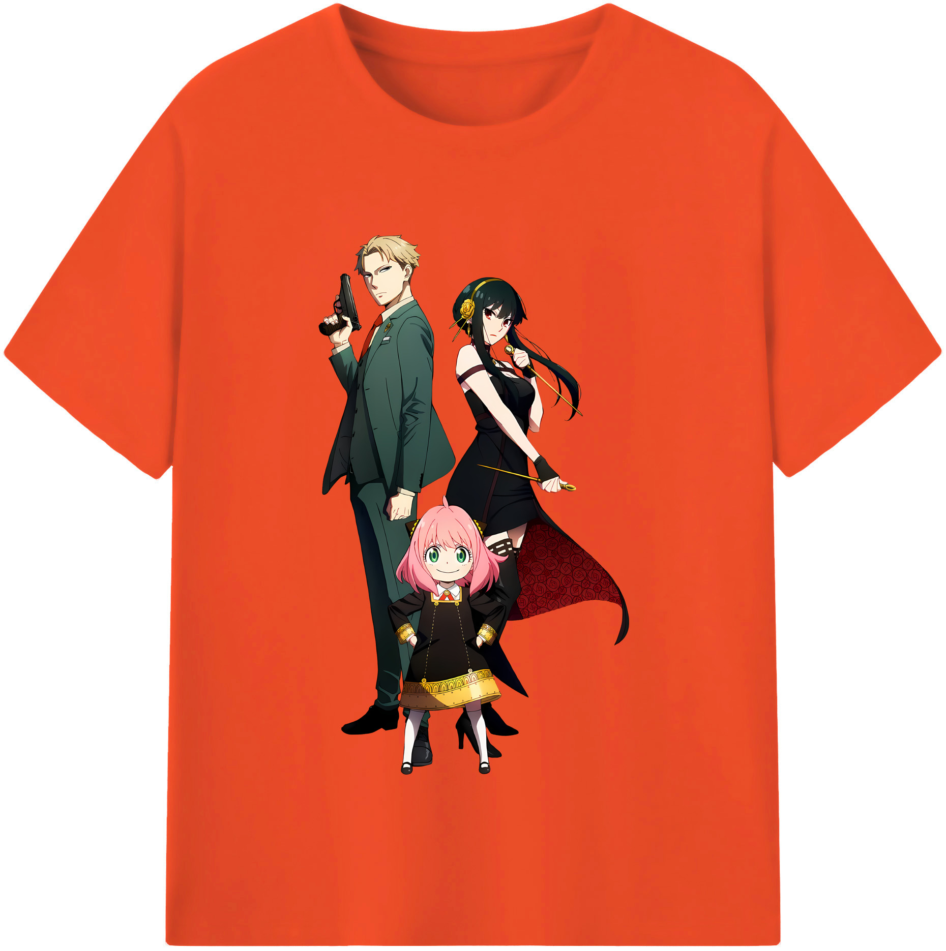 （画像用） SPY×FAMILY间谍家家酒 綿100％半袖Tシャツ（フロントプリント）